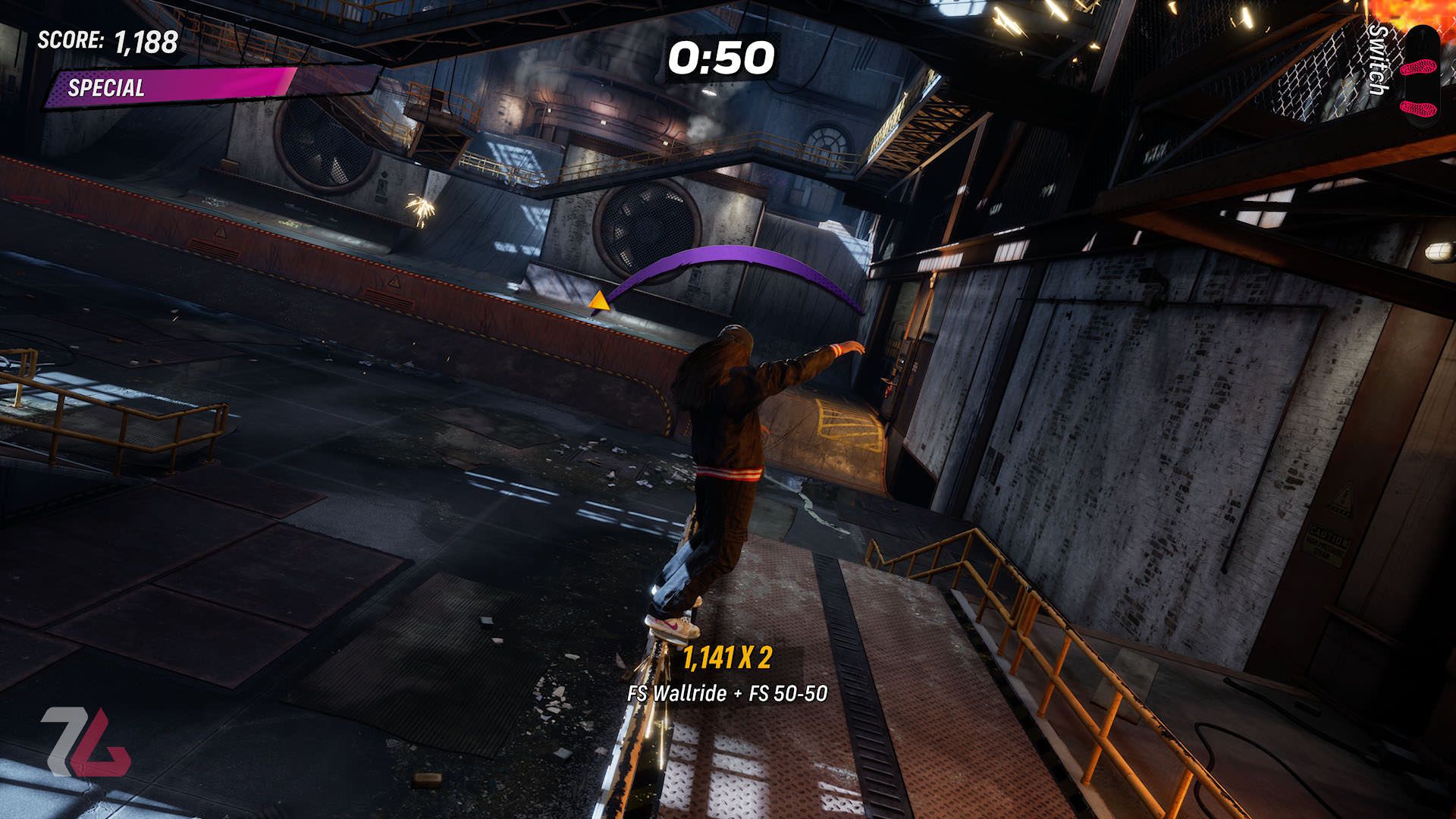 انجام وال راید در Tony Hawk's Pro Skater 3 + 4