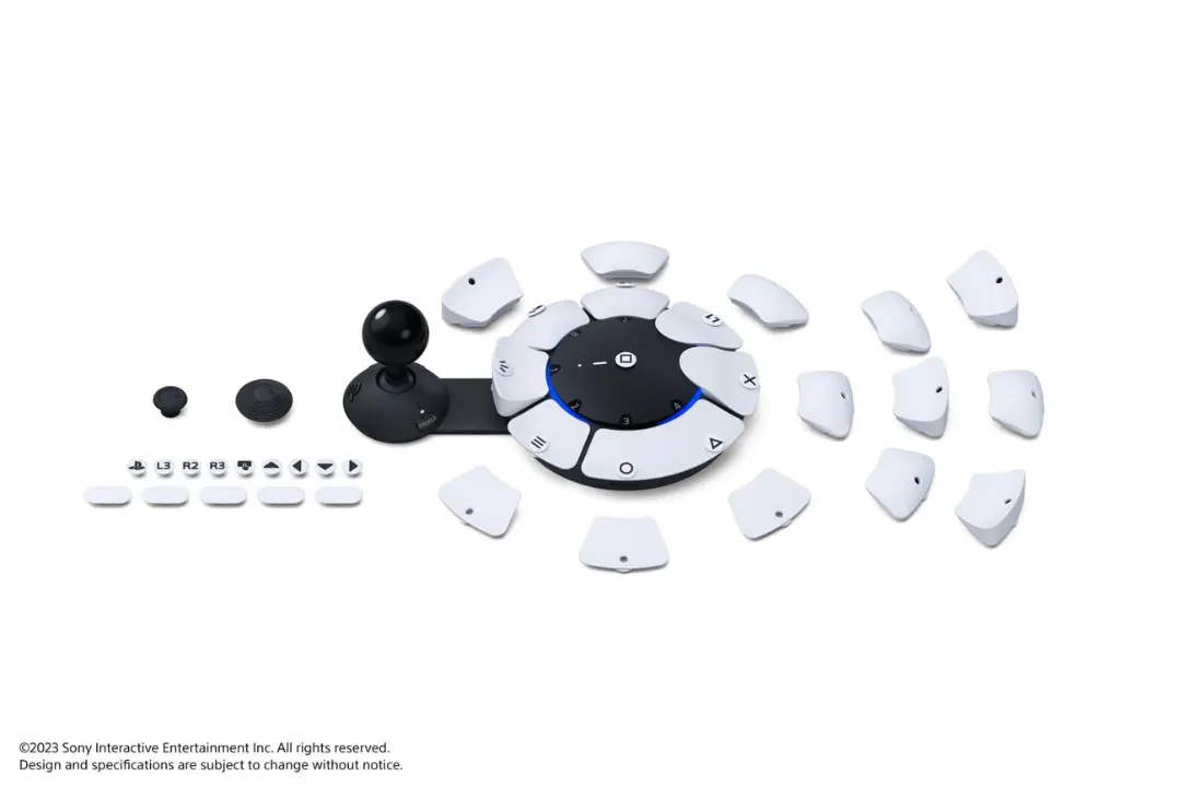 قطعات مجزای کنترلر دسترس‌پذیری (Access Controller) برای کنسول پلی‌استیشن ۵ (پلی استیشن ۵)