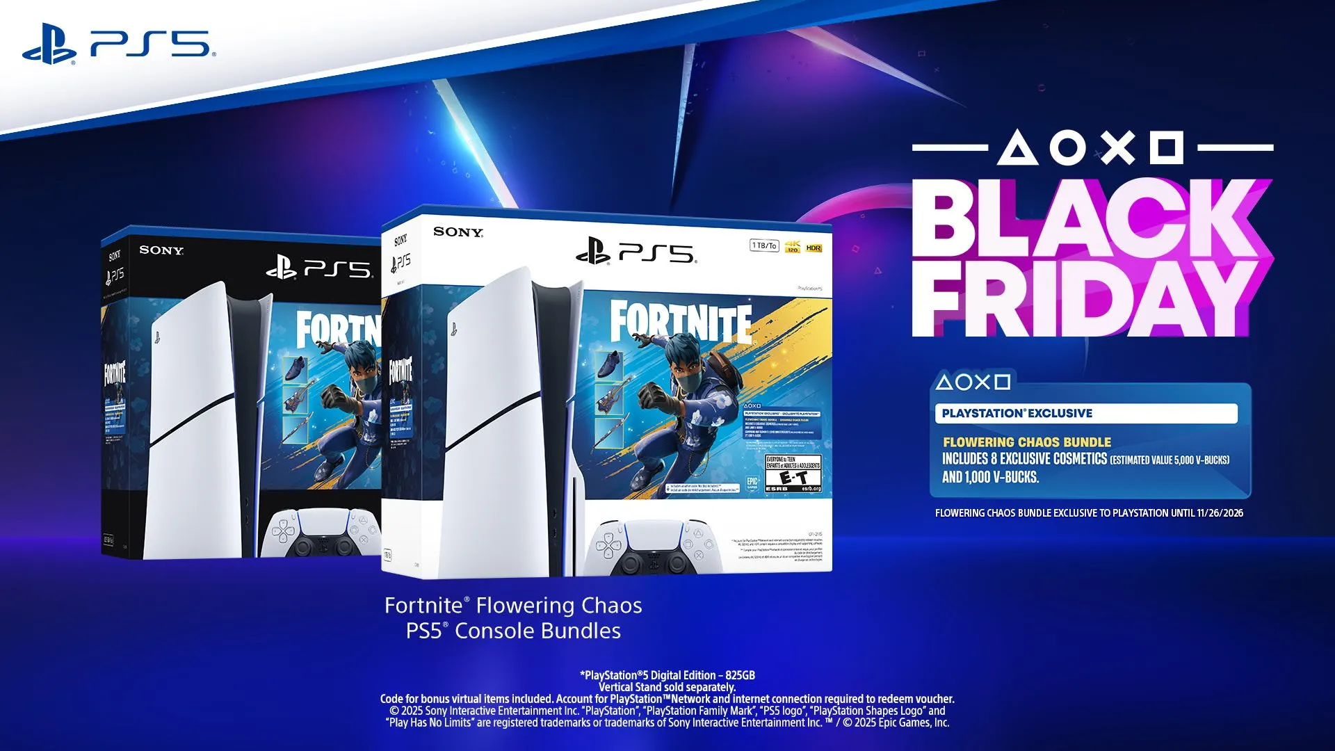 باندل PS5 Fortnite Flowering Chaos Bundle
