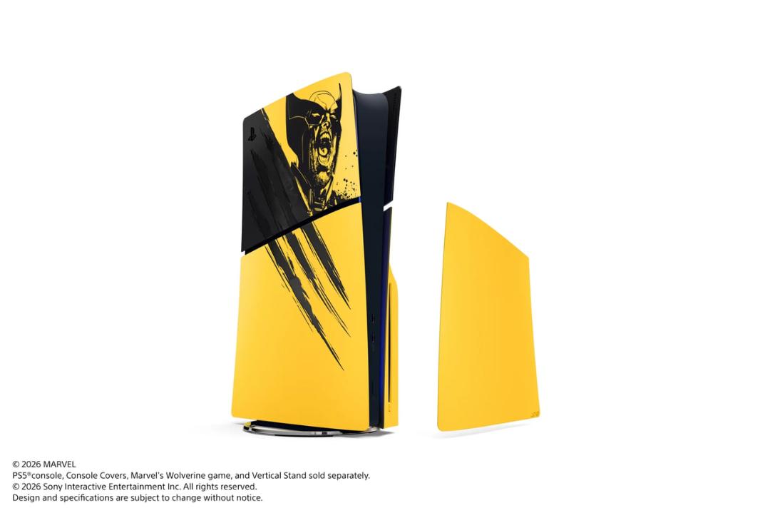 کنسول بازی پلی استیشن ۵ (PlayStation 5) با طرح گرافیکی شخصیت ولورین (Wolverine)