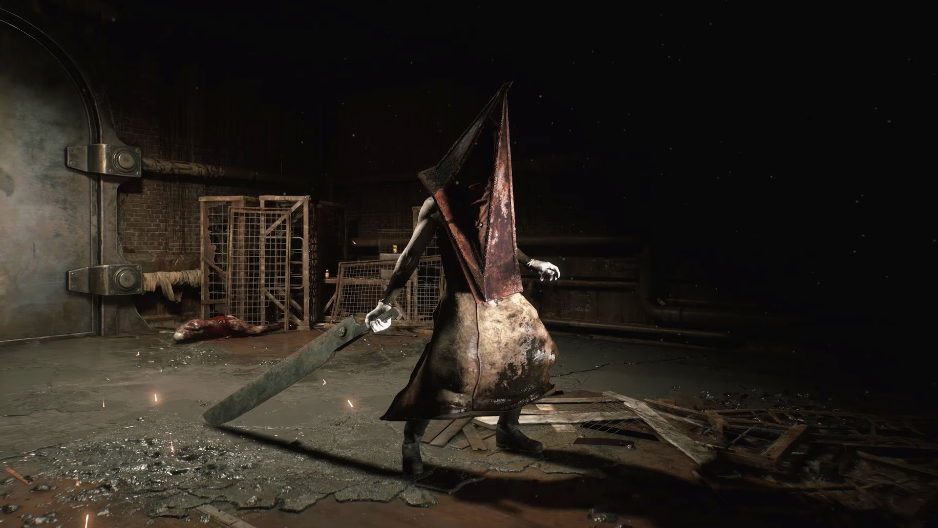 کاراکتر ترسناک کله هرمی (Pyramid Head) در بازی Silent Hill 2