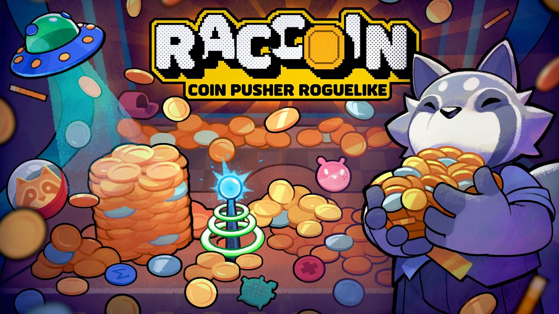 کاور بازی RACCOIN: Coin Pusher Roguelike