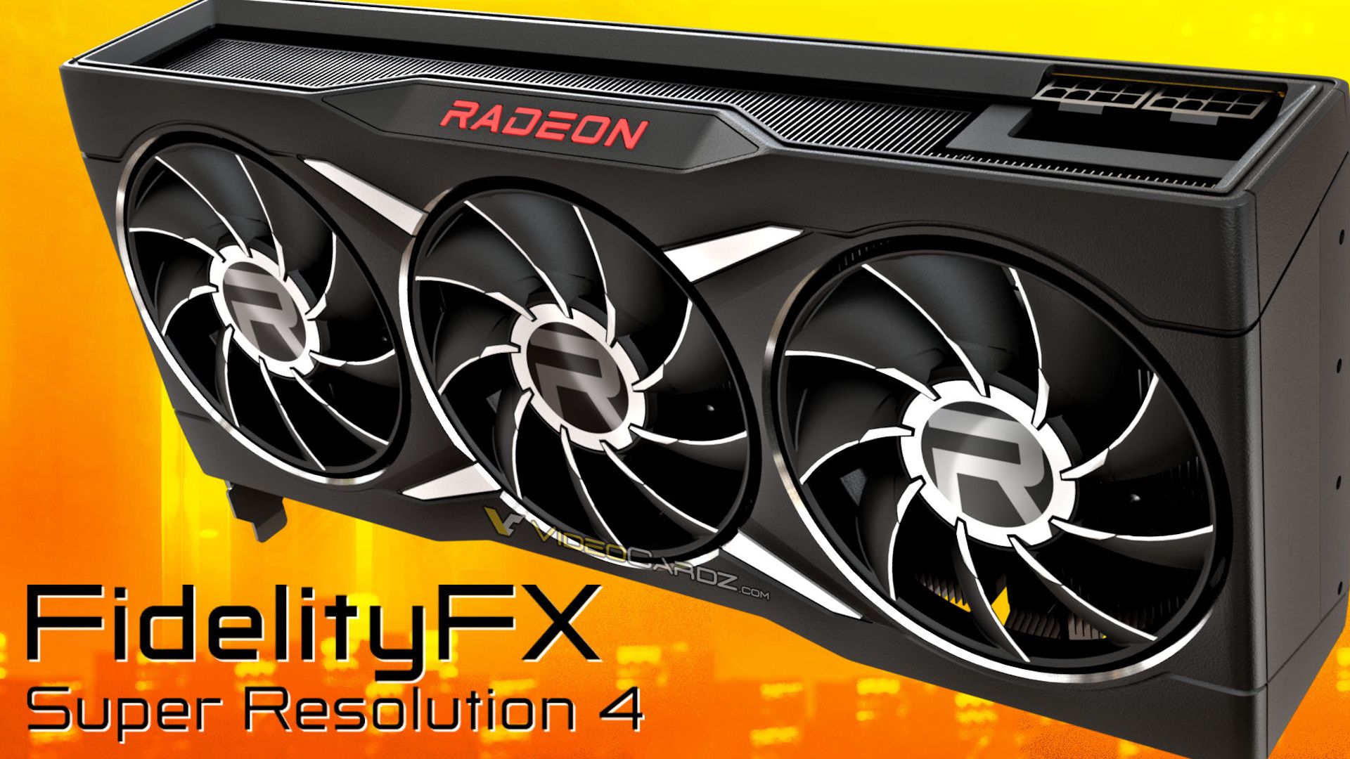 کارت گرافیک AMD Radeon RX با لوگوی فناوری FSR 4