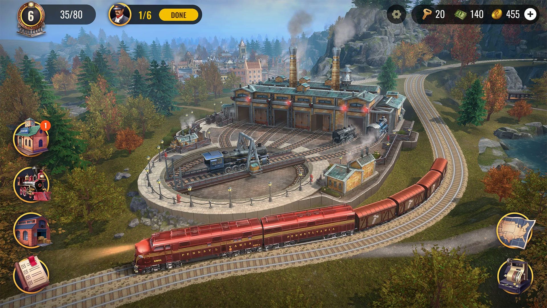 بازی موبایل Railroad Empire: Train Game