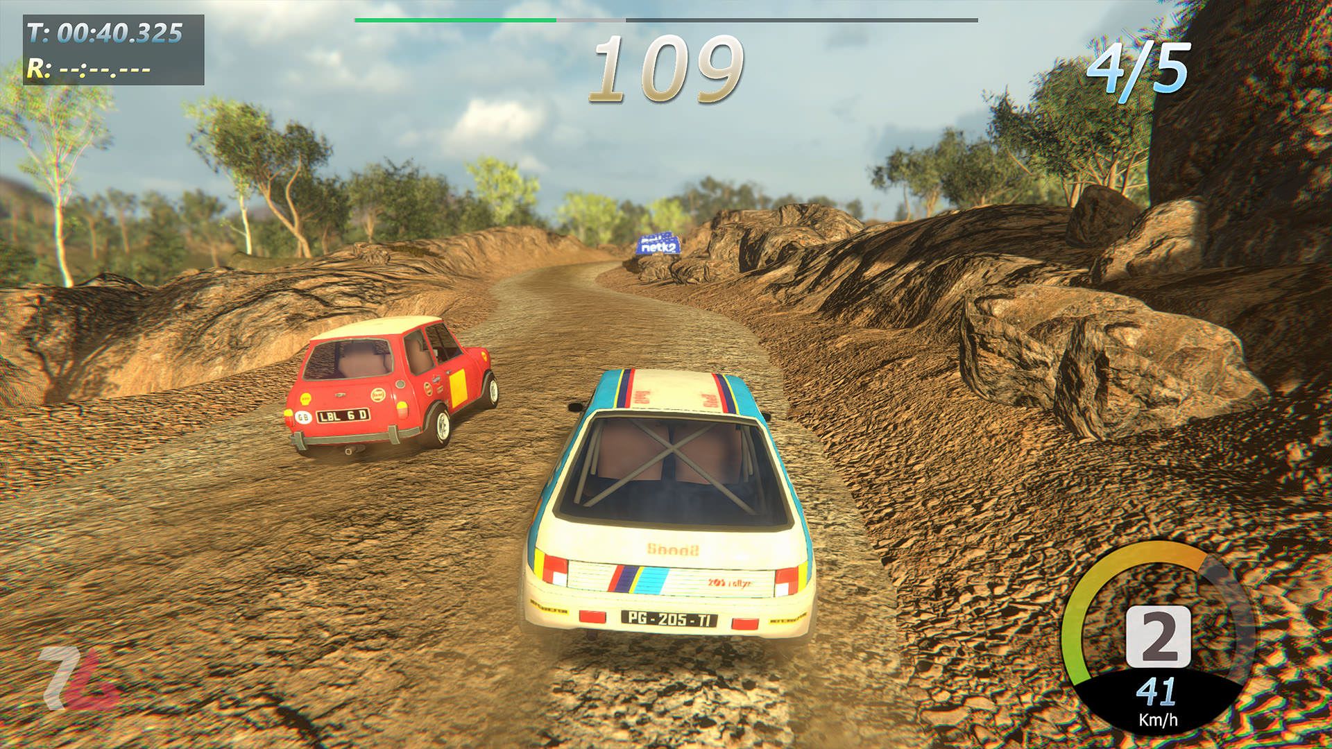 یکی از رویدادهای بازی Rally Arcade Classics