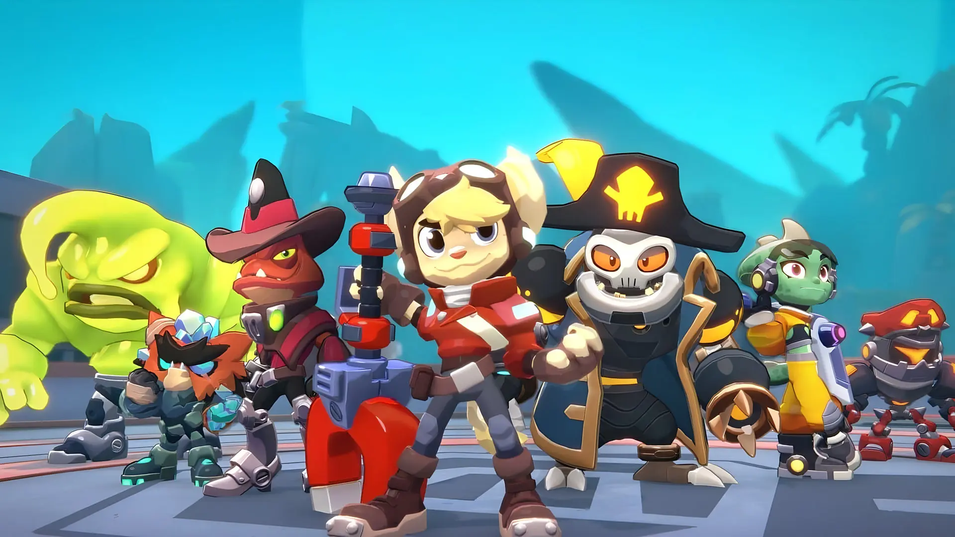 شخصیت‌های کارتونی بازی Ratchet & Clank: Ranger Rumble در محیط بازی
