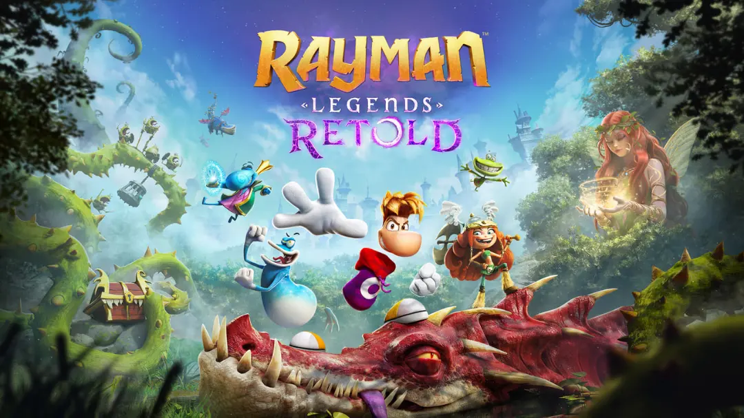 شخصیت‌های بازی ری‌مان لجندز ریتولد (Rayman Legends Retold) در محیطی فانتزی