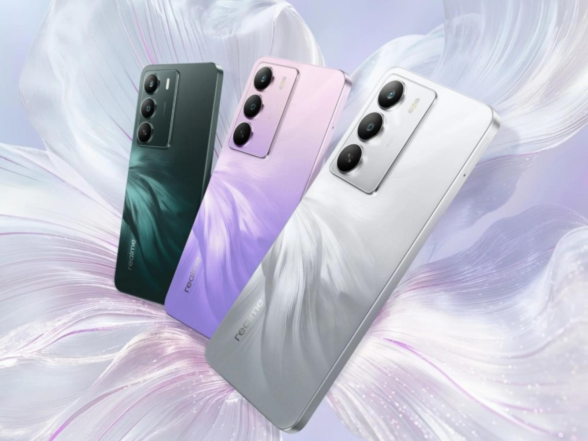 گوشی Realme P3 Lite در سه رنگ مختلف