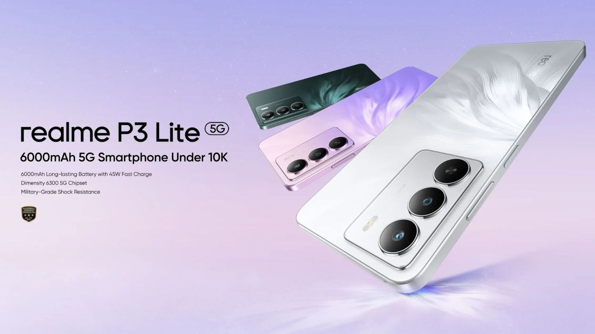 پوستر تبلیغاتی گوشی Realme P3 Lite