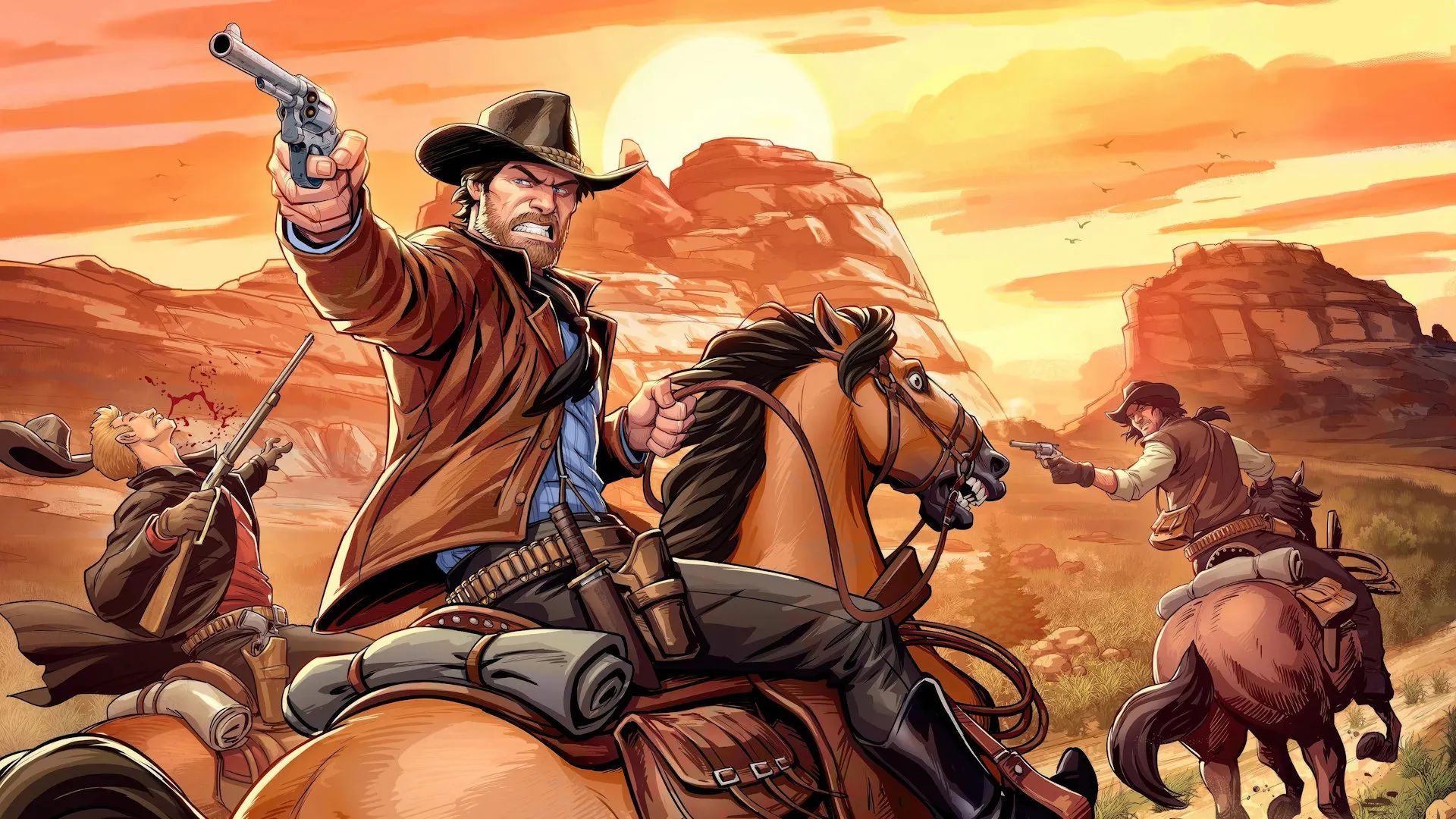 تیراندازی روی اسب در بازی Red Dead Redemption 2