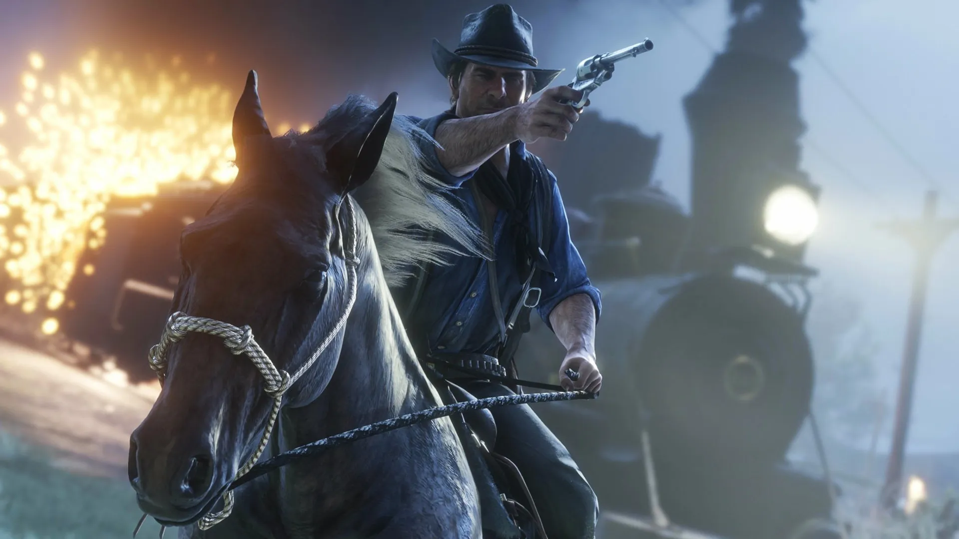 تیراندازی آرتور مورگان در بازی Red Dead Redemption 2