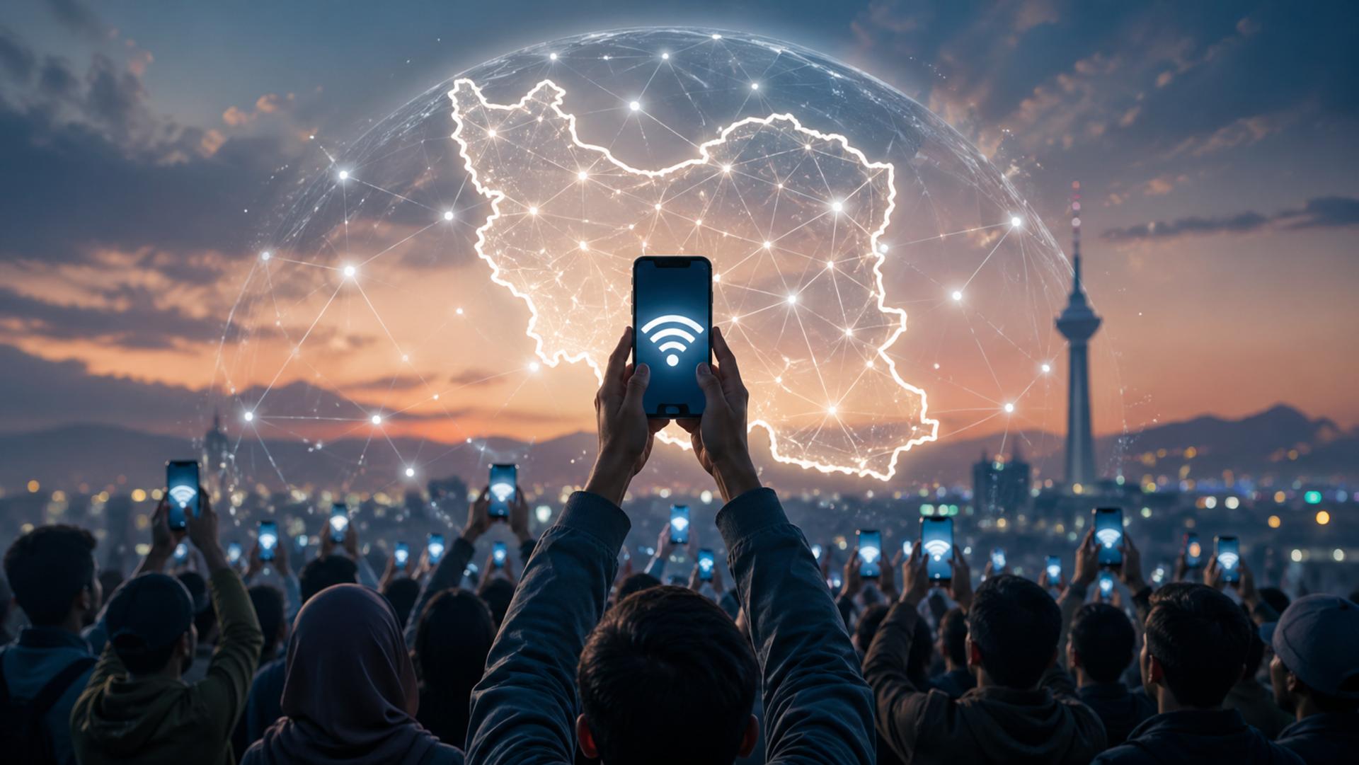 قطعی گسترده اینترنت در ایران با حضور مردم