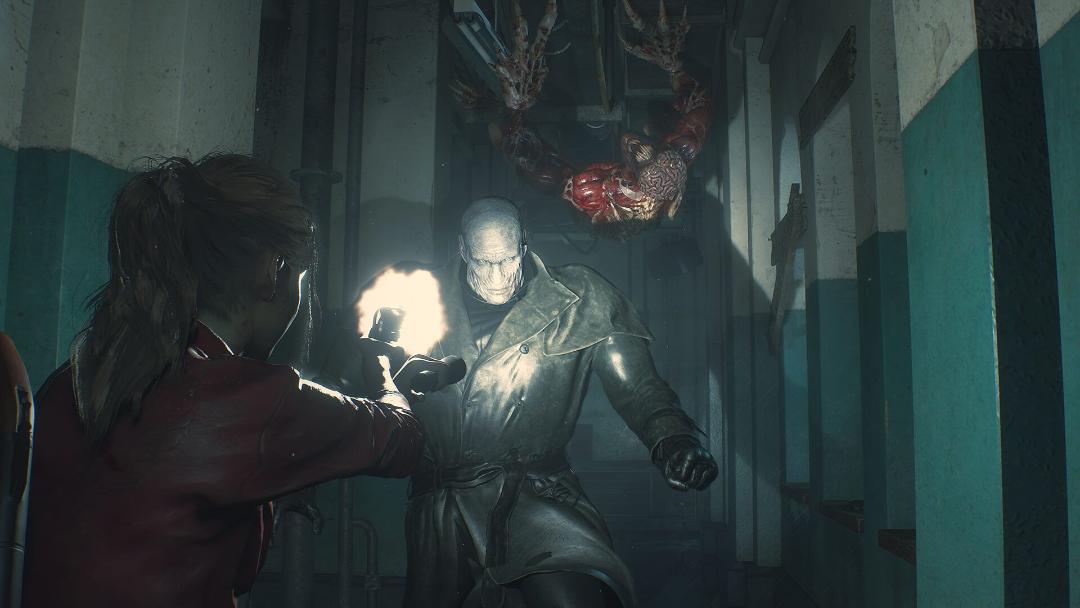مبارزه با مستر ایکس در بازی resident evil 2