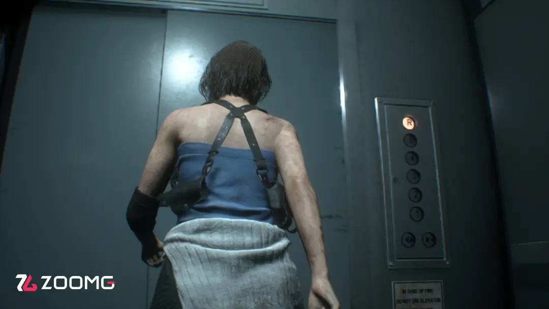 شخصیت بازی Resident Evil 3 Remake در  آسانسور
