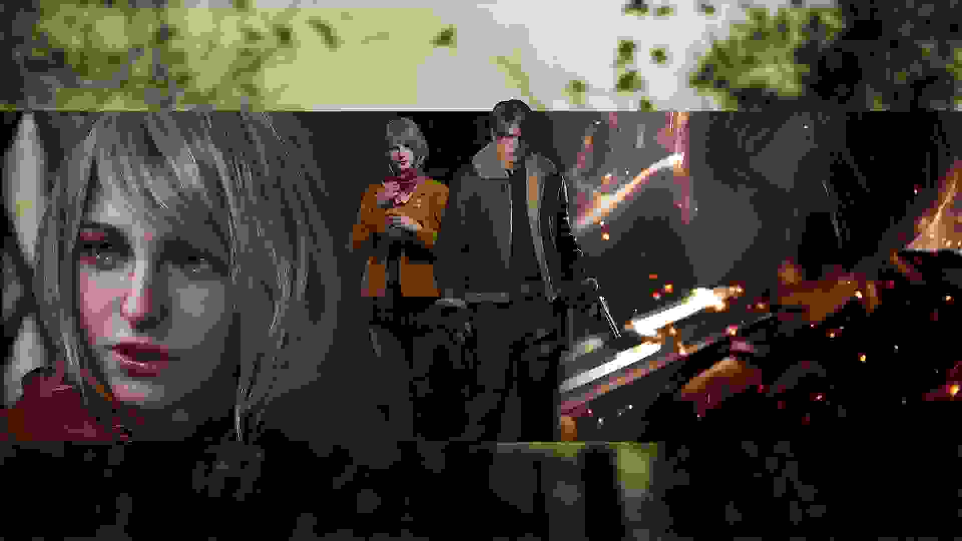 Leon Scott Kennedy (لیان اس کندی) و Ashley Graham (اشلی گراهام) در بازی Resident Evil 4
