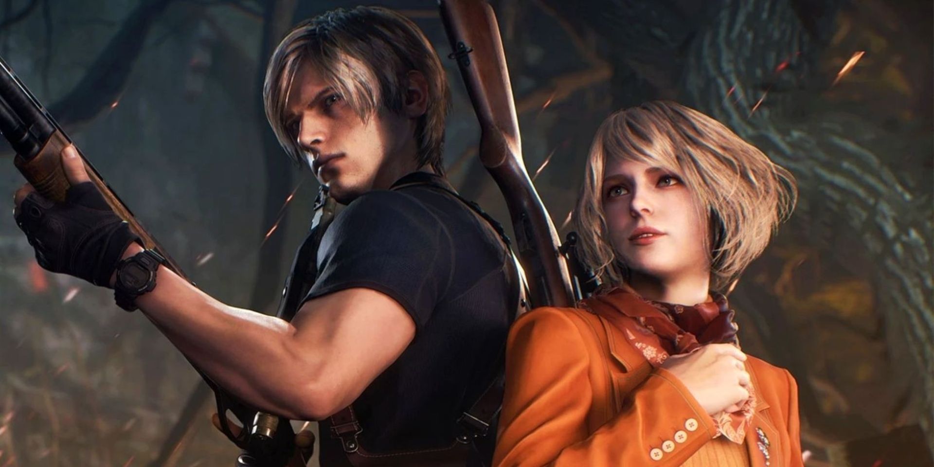 لئون و اشلی در بازی Resident Evil 4