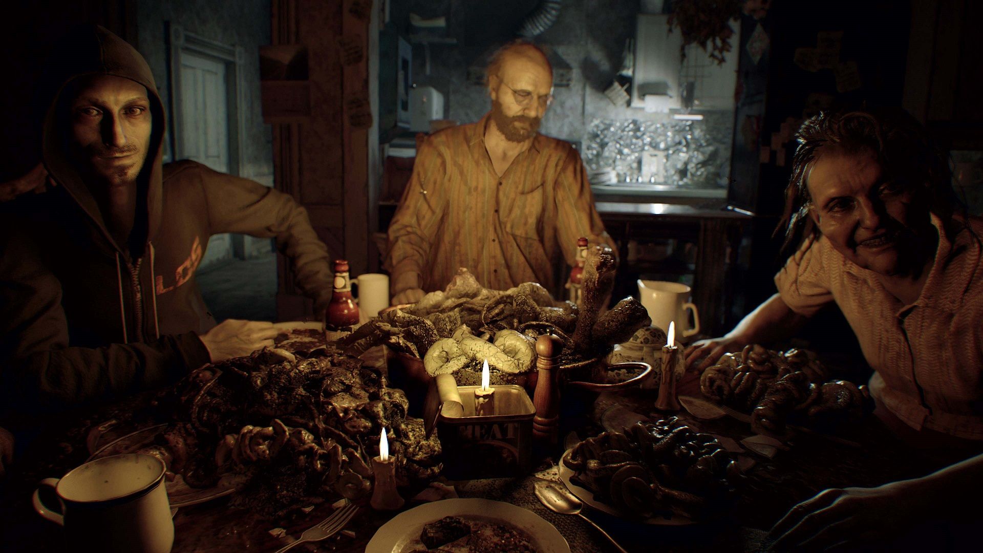 میز شام در بازی Resident Evil 7