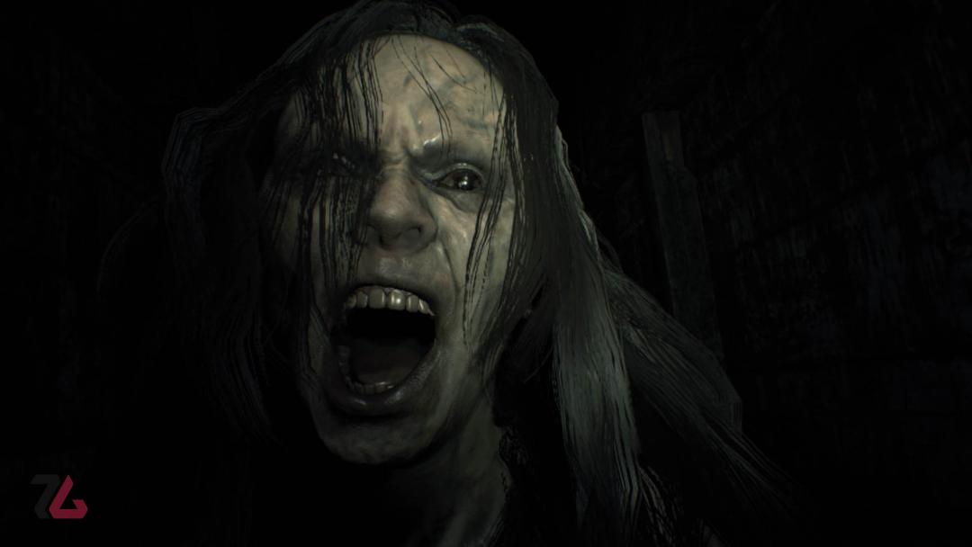 زامبی همسر ایتن در بازی Resident Evil 2 نینتندو سوییچ ۲