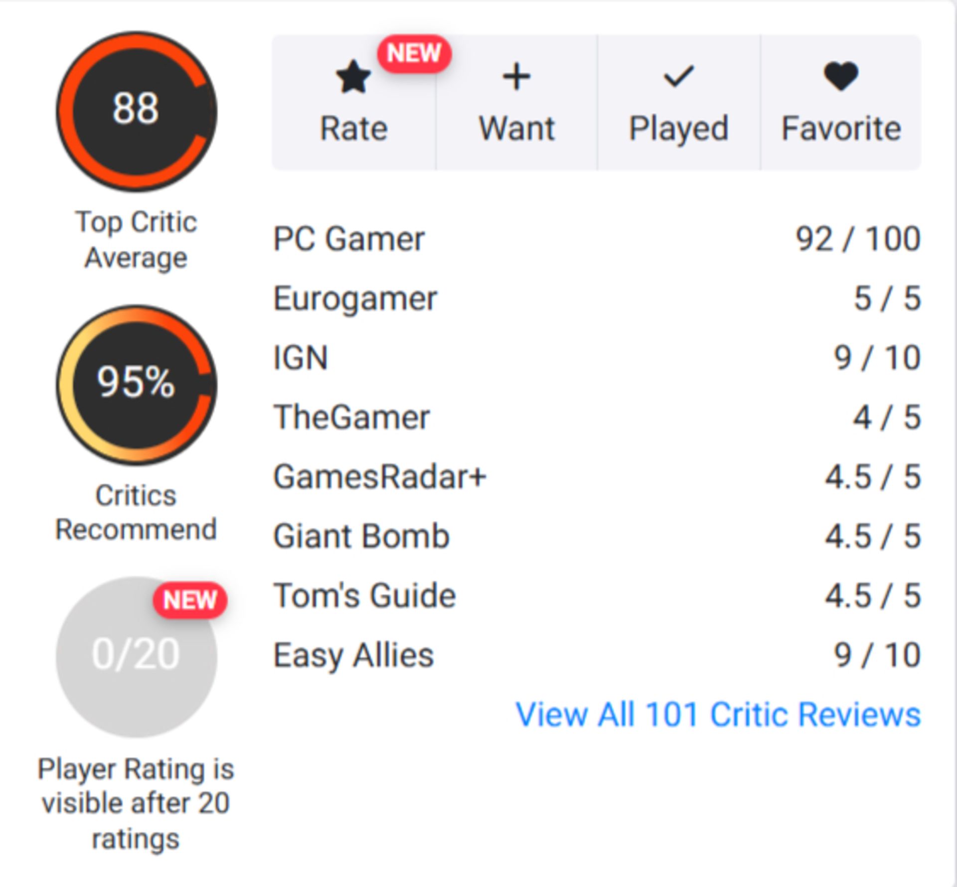 میانگین نقدها و نمرات بازی Resident Evil Requiem در وب‌سایت اوپن‌کریتیک (OpenCritic)