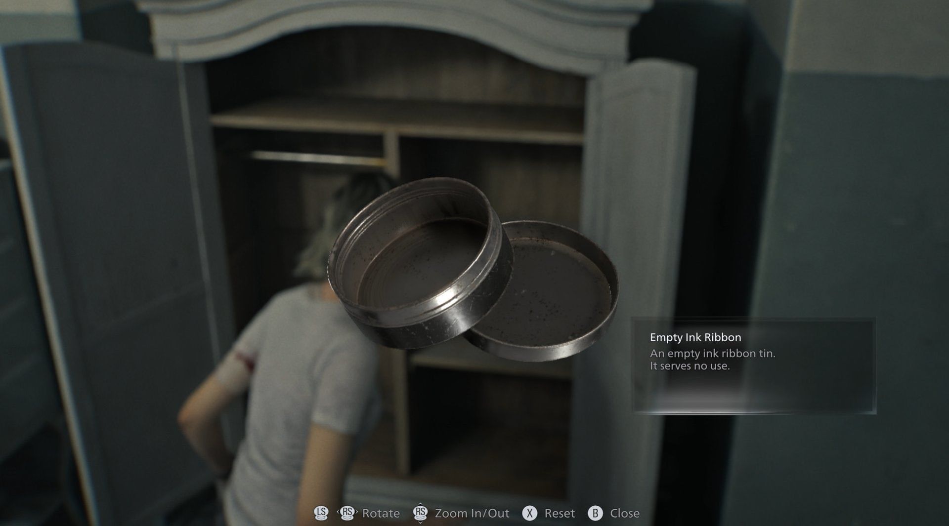 محفظه خالی جوهر ماشین تحریر در بازی Resident Evil Requiem (رزیدنت ایول 9)