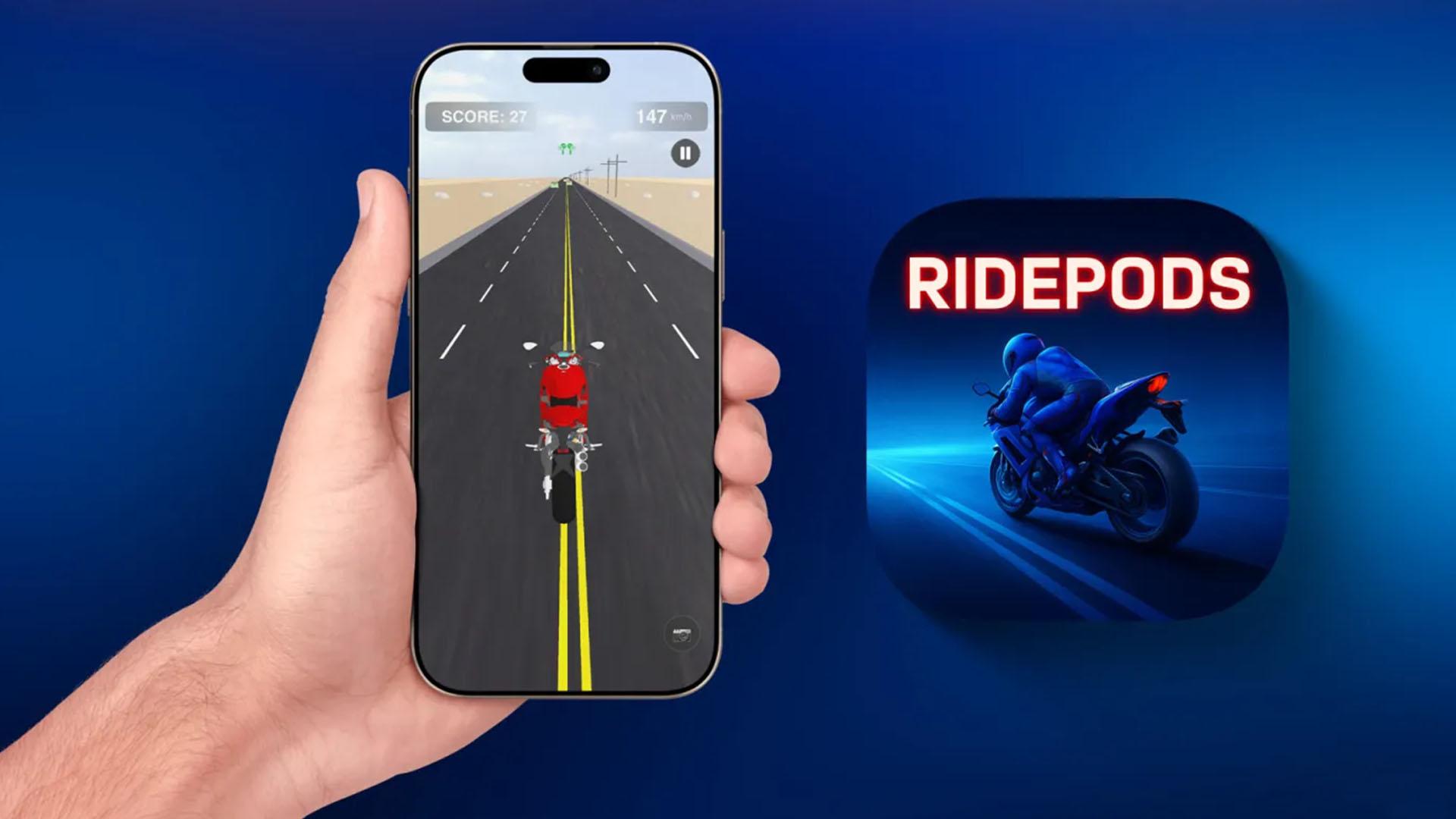 تصویر رسمی بازی رایدپادز آیفون