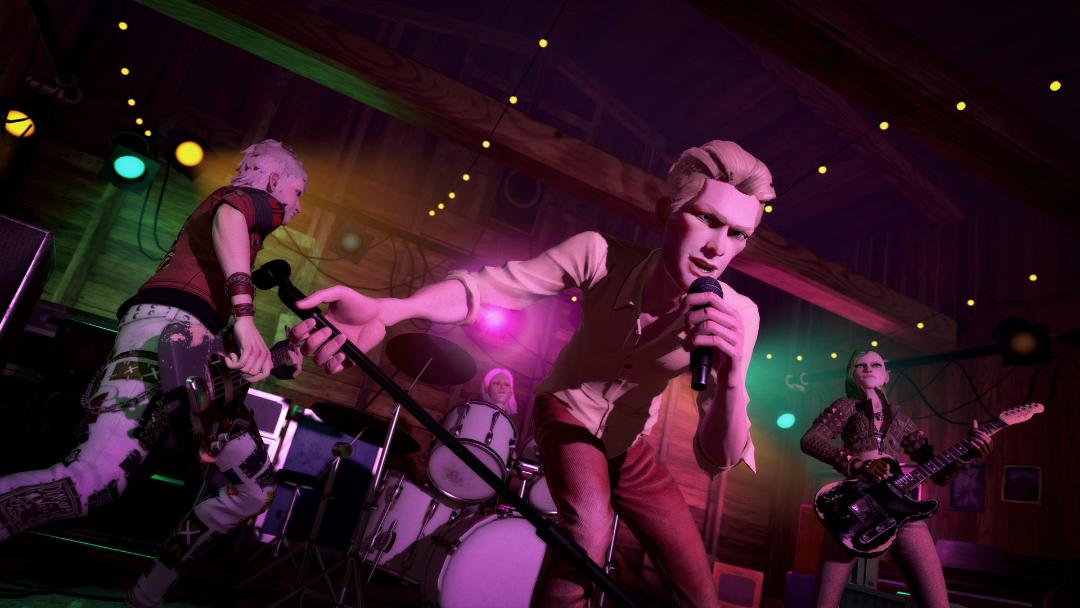 اجرای یک گروه موسیقی راک در بازی Rock Band 4