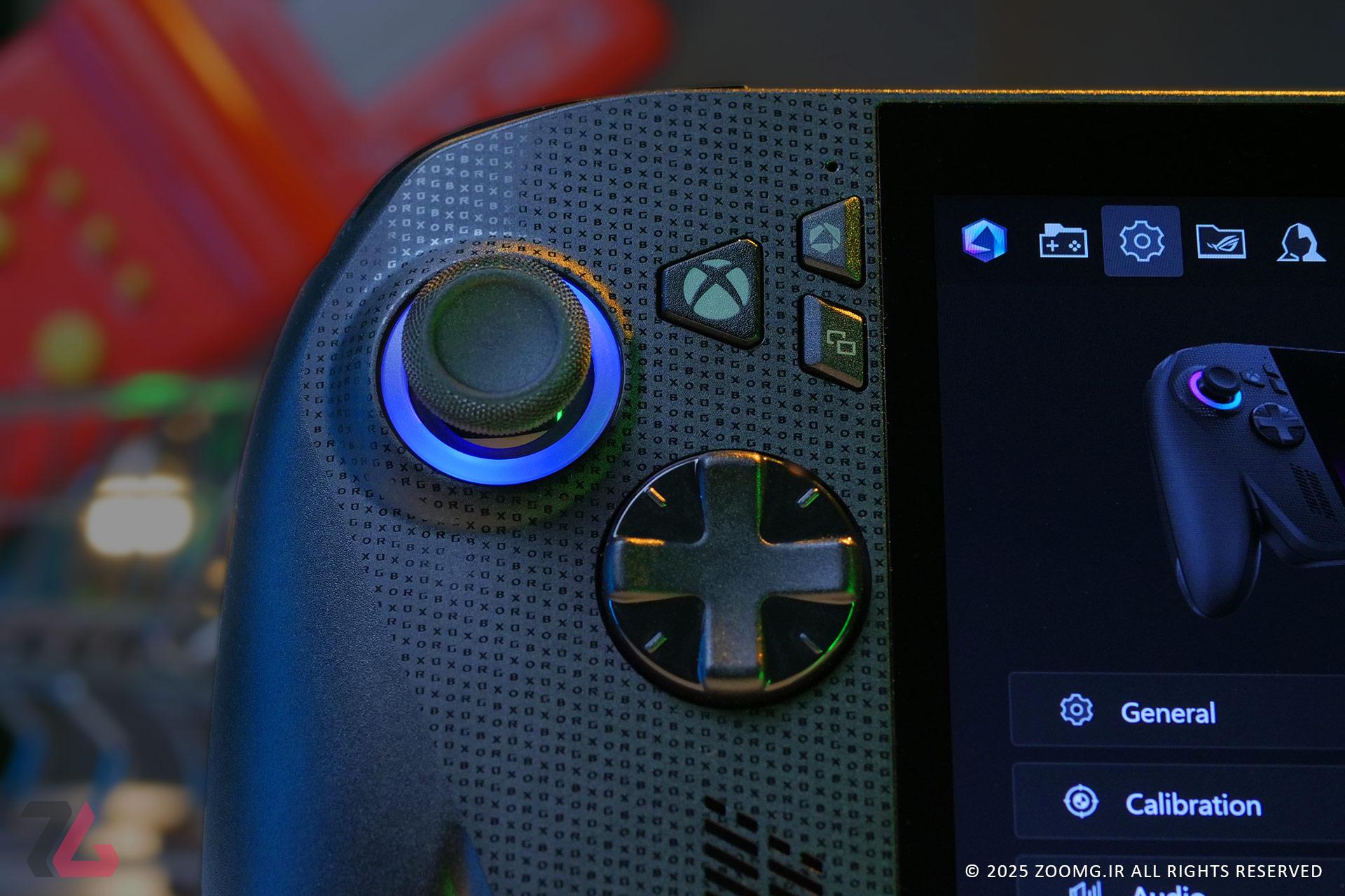 تصویر کلید جهت‌نمای D-Pad روی ROG Xbox Ally X
