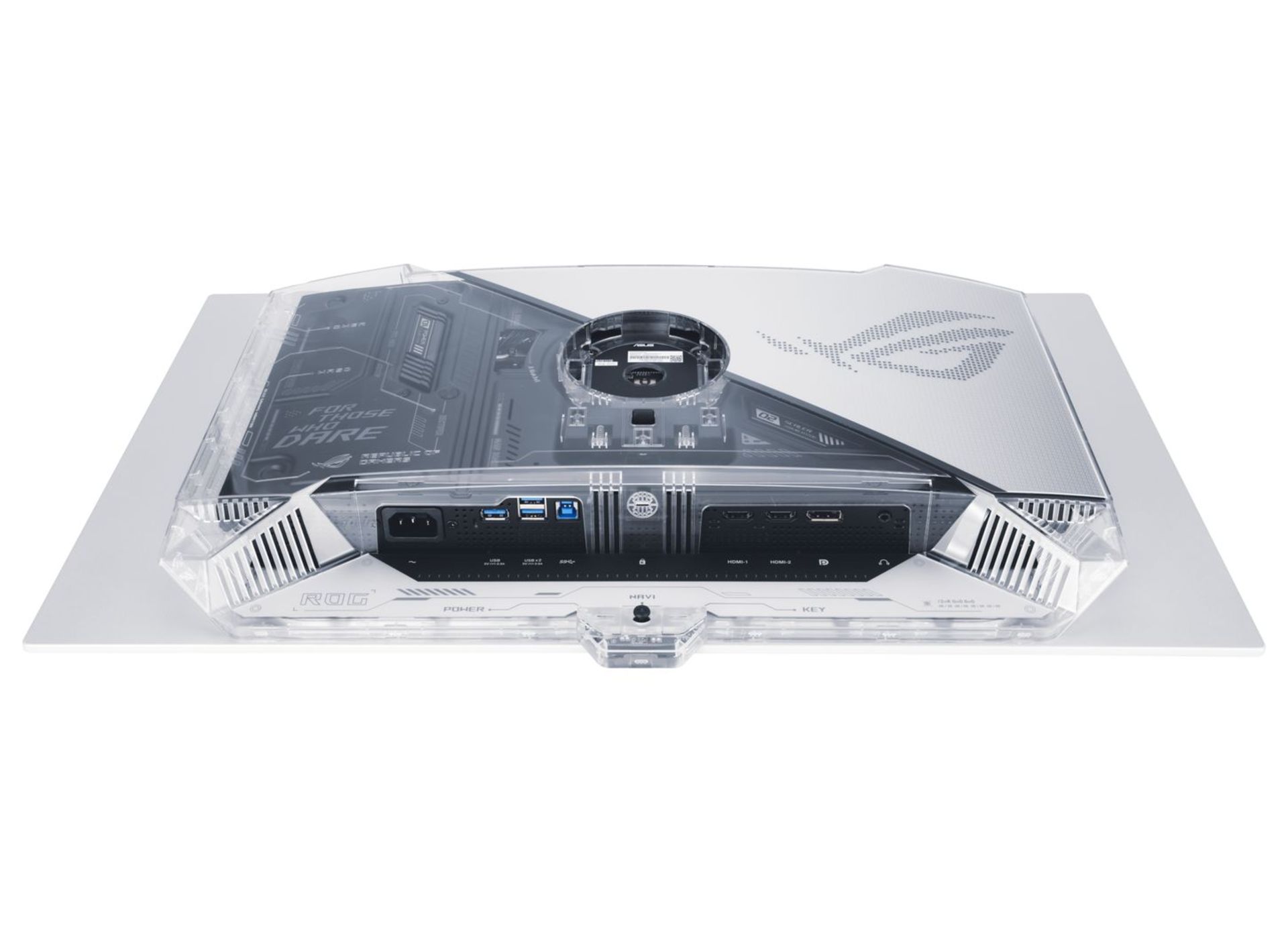 نمای زیرین مانیتور ROG Swift OLED PG27AQWP-W (ROG Super Kill 27 Pro) شرکت ایسوس (ASUS)