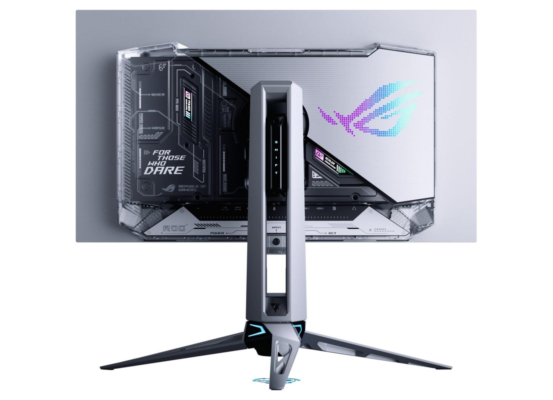 نمای پشتی مانیتور ROG Swift OLED PG27AQWP-W (ROG Super Kill 27 Pro) شرکت ایسوس (ASUS)
