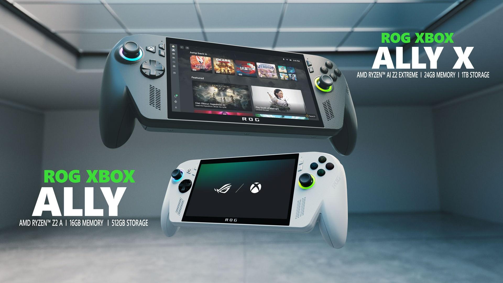 خانواده کنسول دستی ROG Xbox Ally