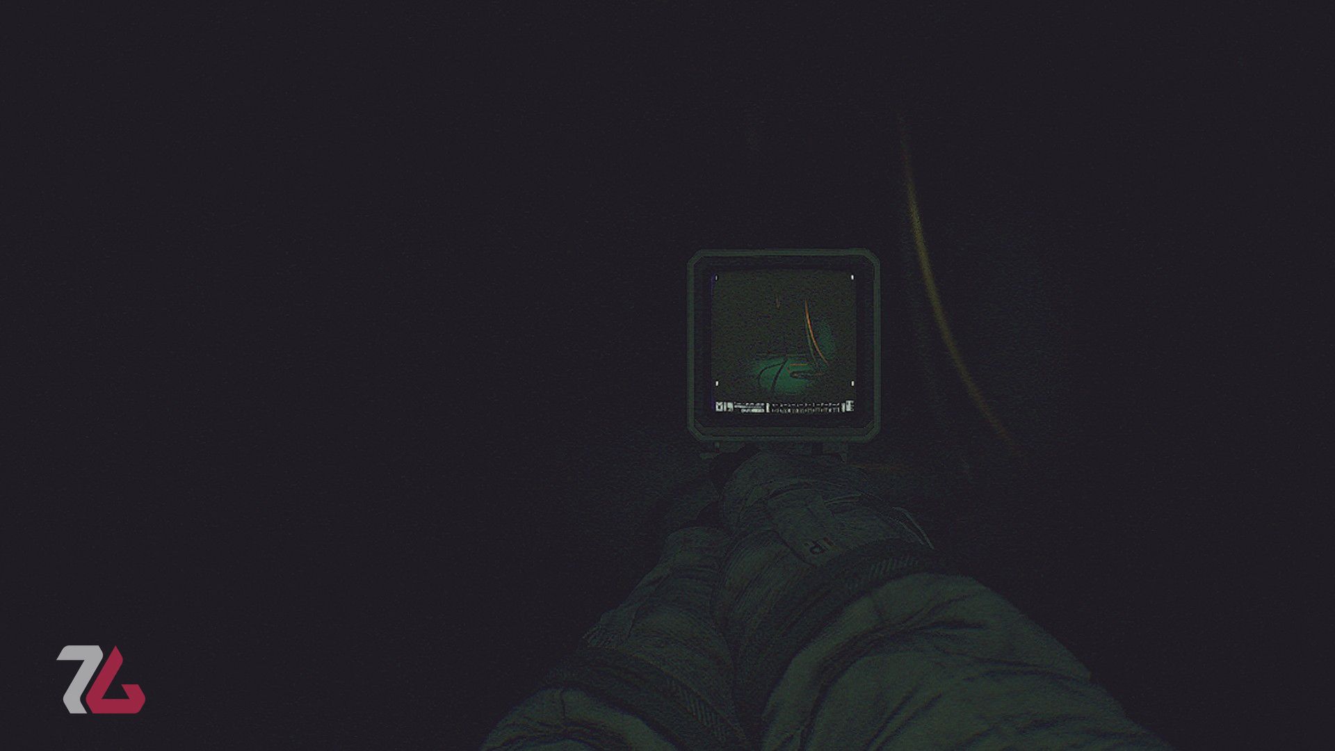 یک راهروی بسیار تاریک در محیط بازی Routine