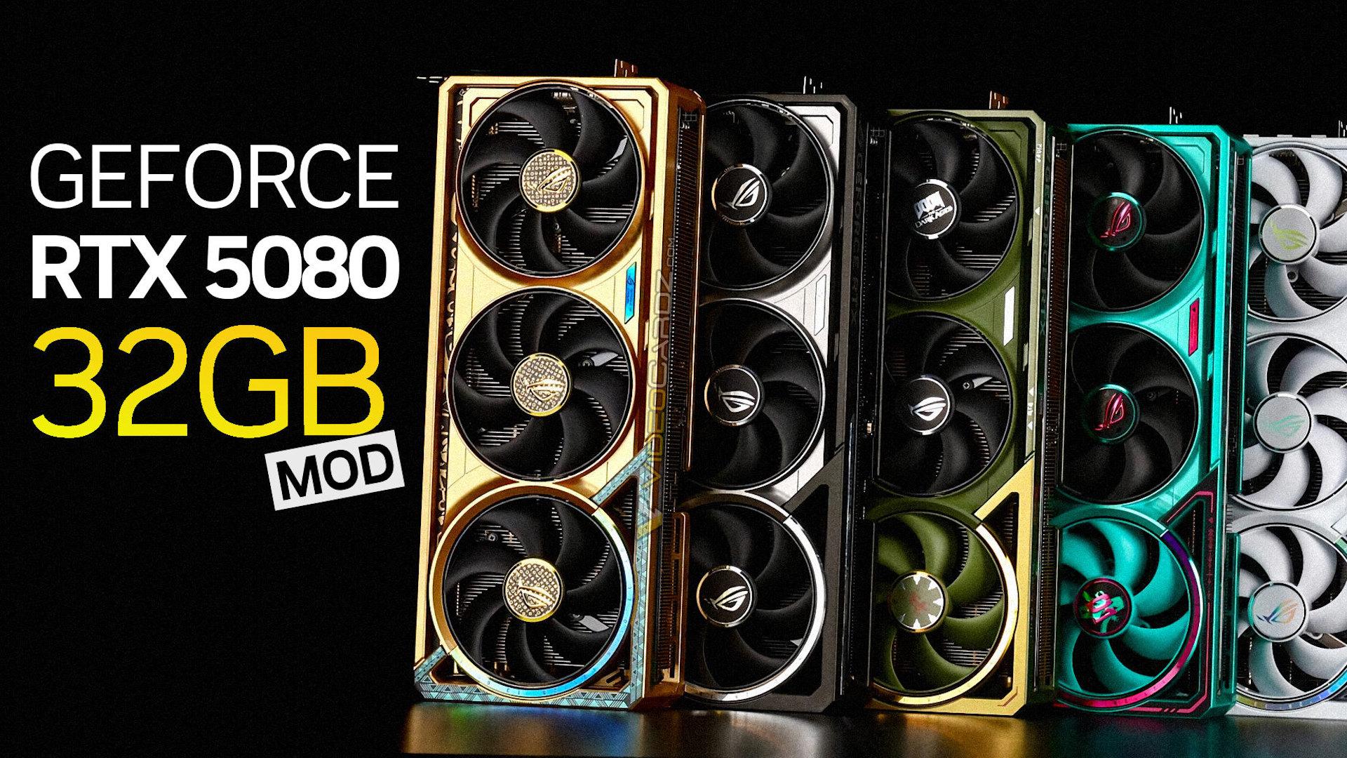 کارت گرافیک GeForce RTX 5080 با حافظه ۳۲ گیگابایتی