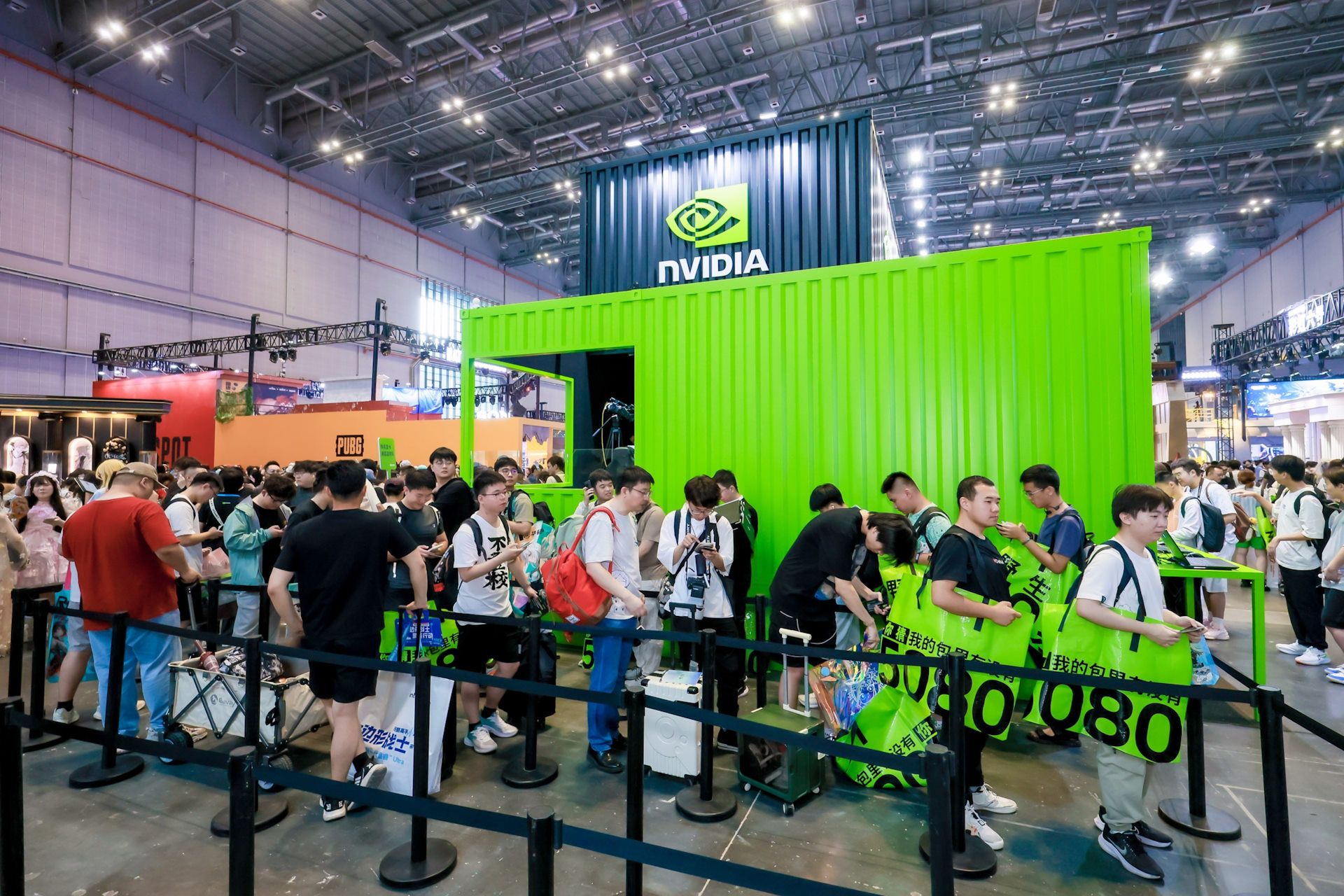 غرفه انویدیا (Nvidia) در رویداد Bilibili World 2025