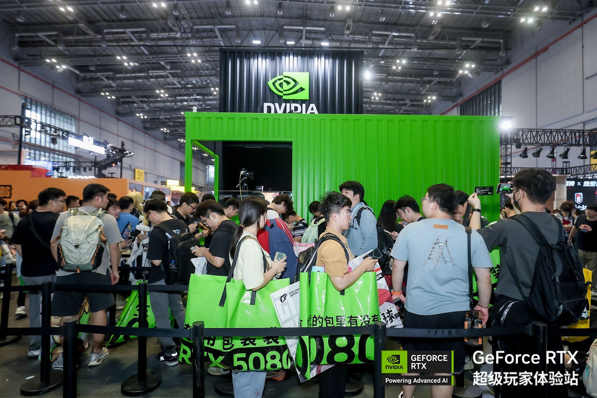 غرفه انویدیا (Nvidia) در رویداد Bilibili World 2025