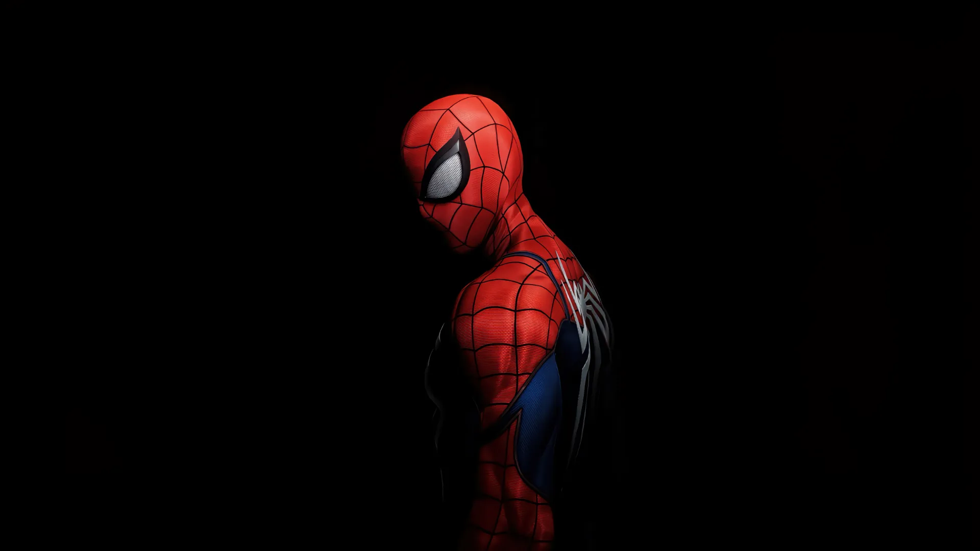 بیرون آمدن مرد عنکبوتی از دل سایه‌ها در بازی Marvel's Spider-Man 2