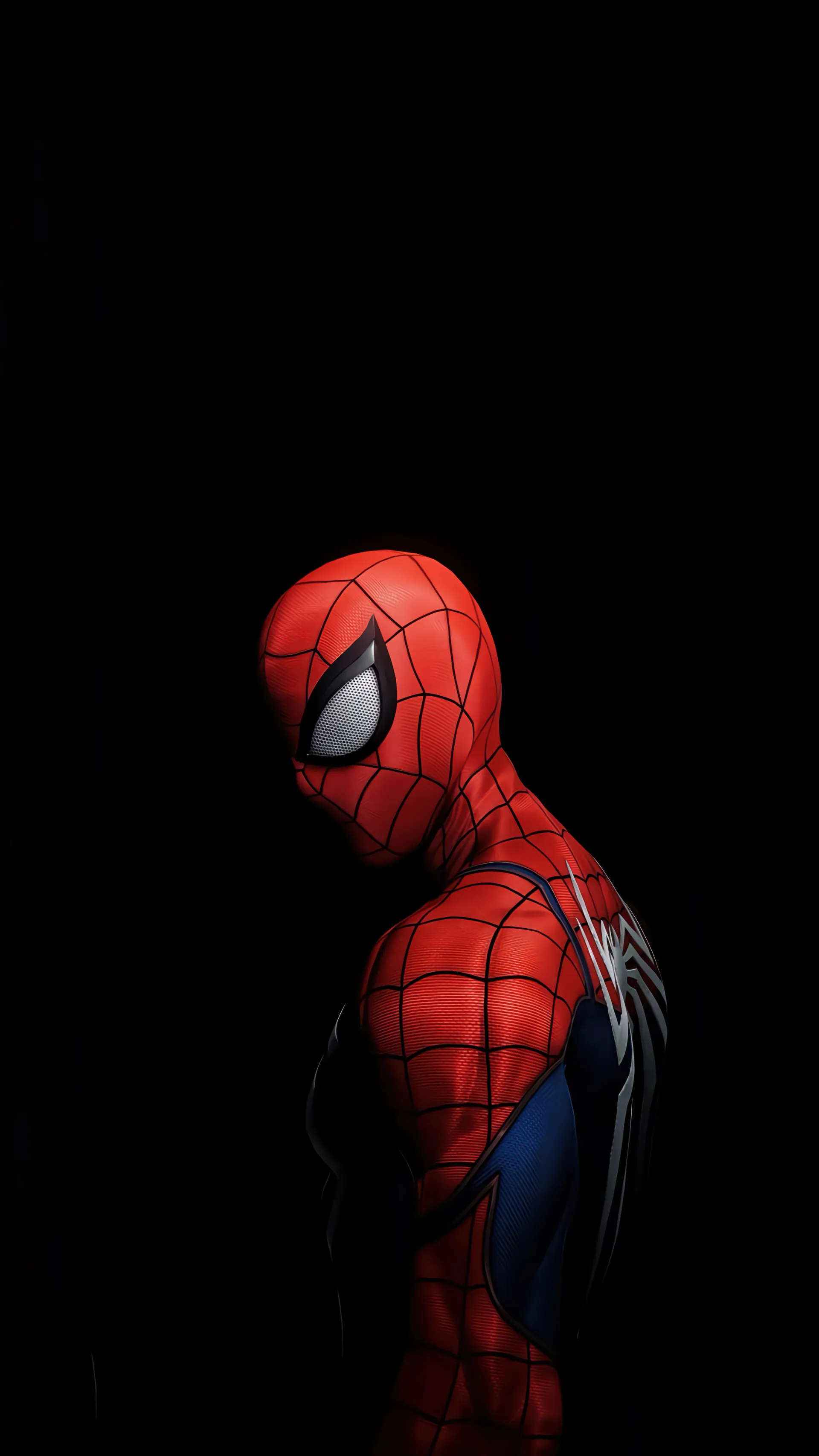 بیرون آمدن مرد عنکبوتی از دل سایه‌ها در بازی Marvel's Spider-Man 2