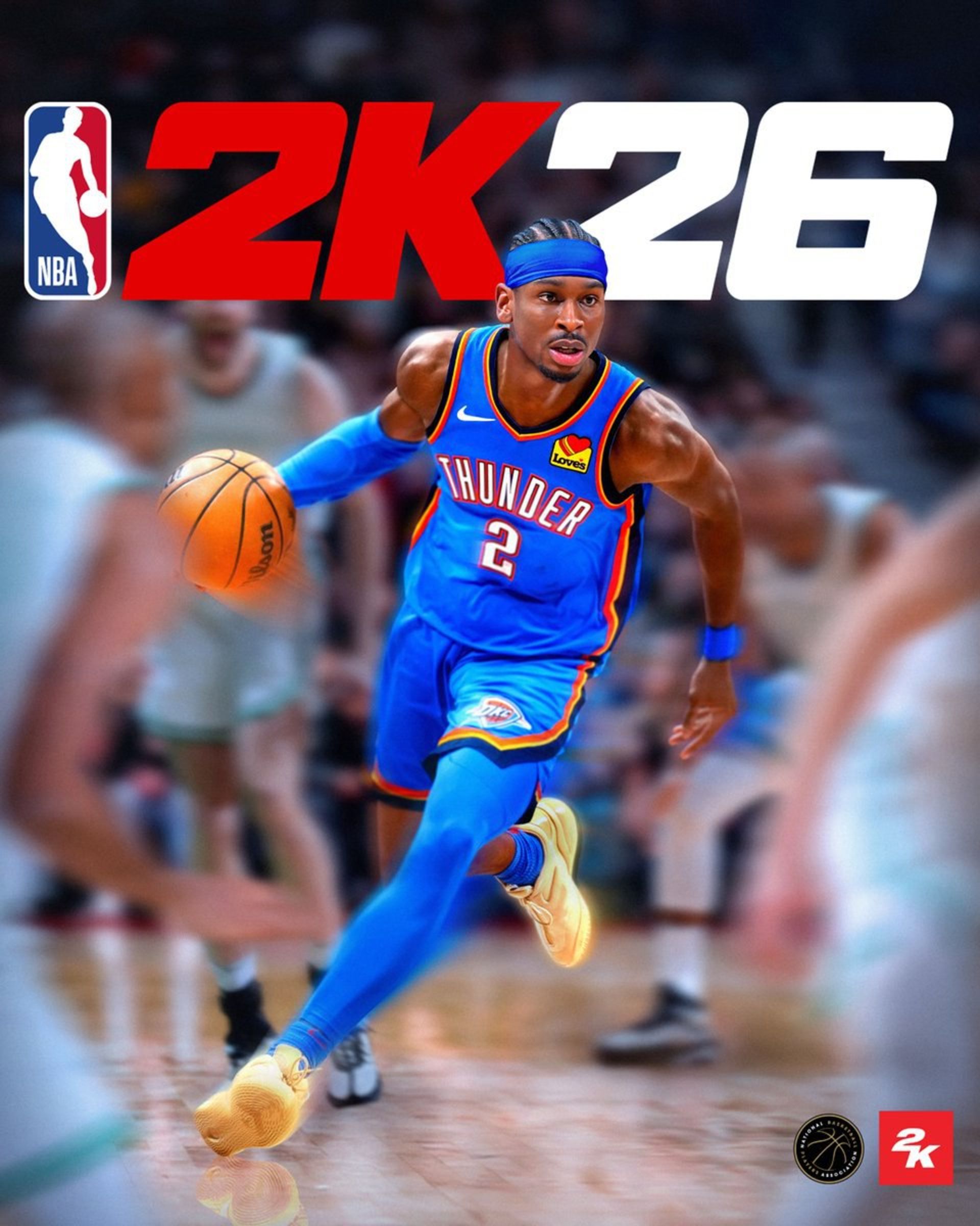 شی گلجس-الکساندر روی کاور نسخه استاندارد بازی NBA 2K26