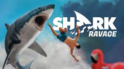 کوسه بزرگ در حال حمله به مردی در بازی Shark Ravage (Shark Ravage)