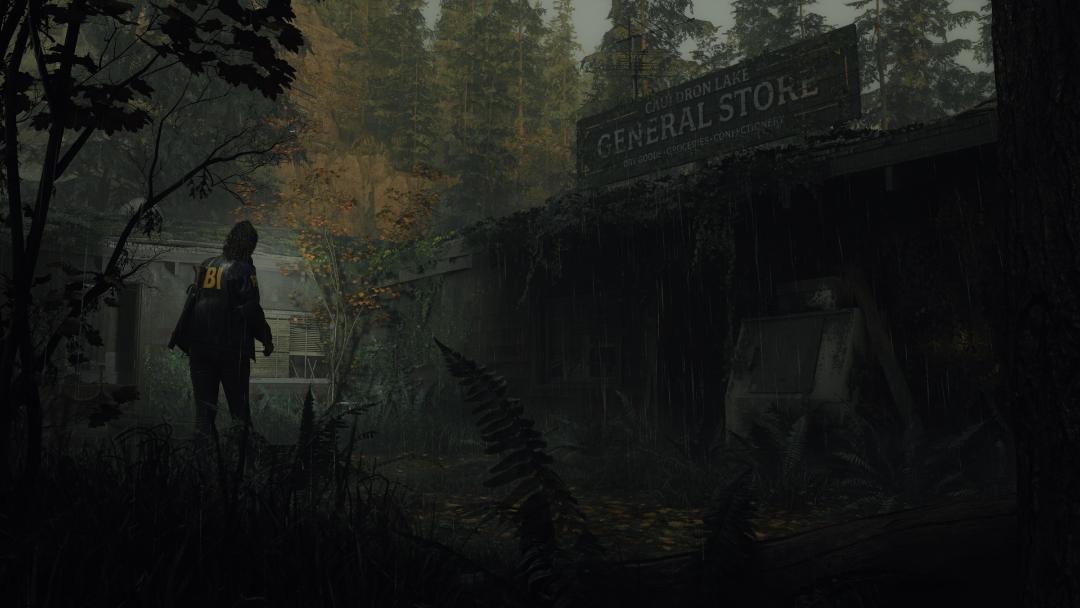 رسیدن ساگا اندرسون (Saga Anderson) به یک فروشگاه متروکه در بازی Alan Wake 2