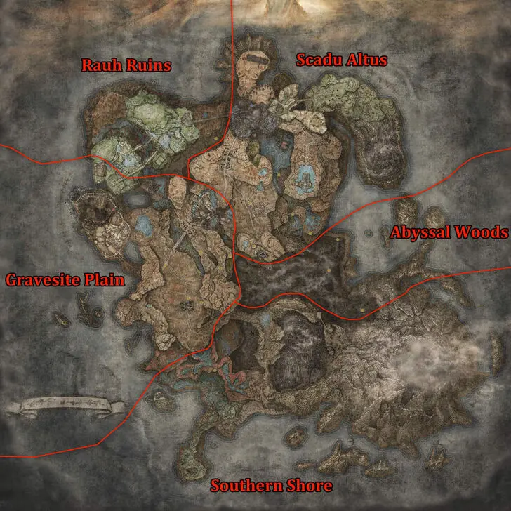 مناطق مختلف Realm of Shadow
