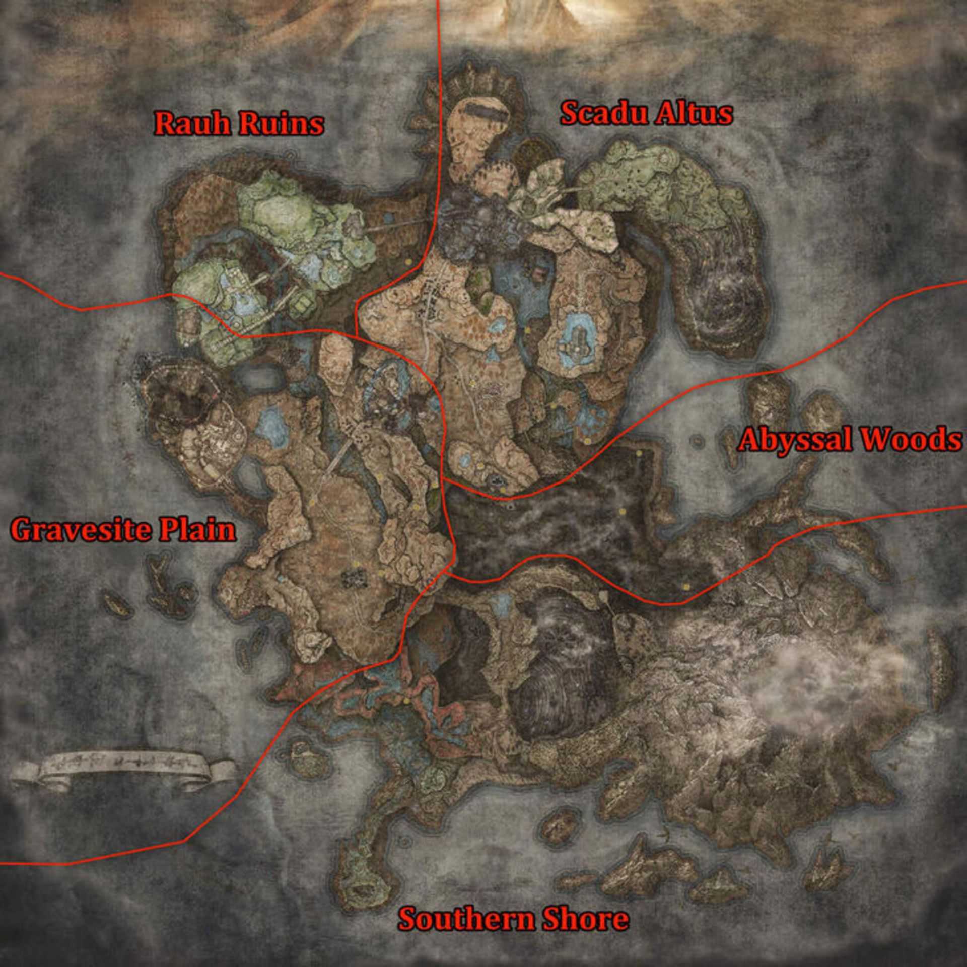 مناطق مختلف Realm of Shadow