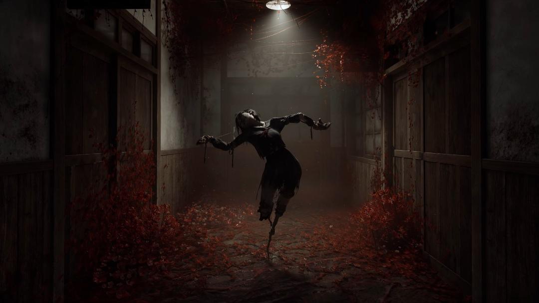 یک مجسمه ترسناک در راهروی تاریک بازی Silent Hill f