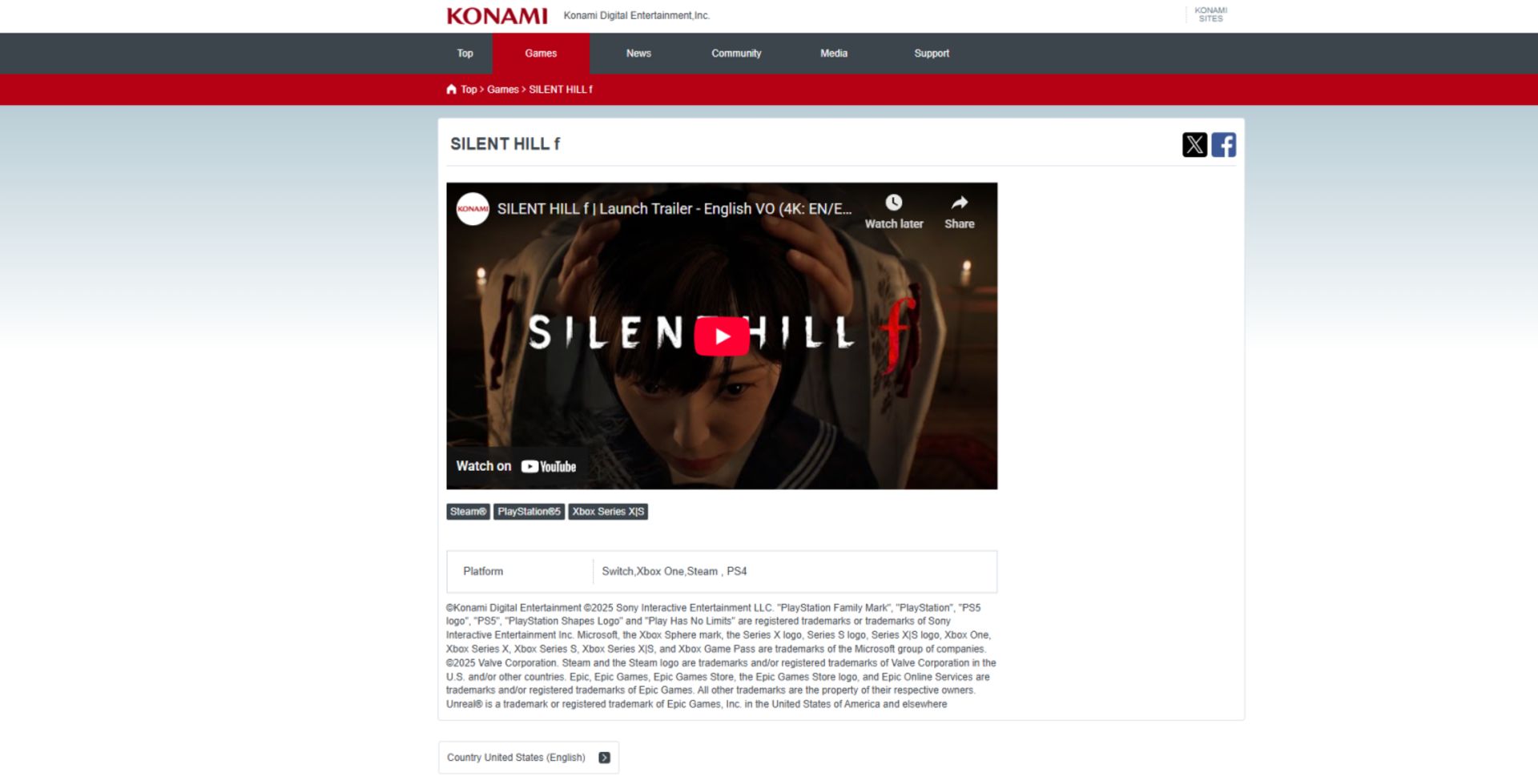 احتمال عرضه بازی Silent Hill f برای کنسول‌های نسل قبل و سوییچ