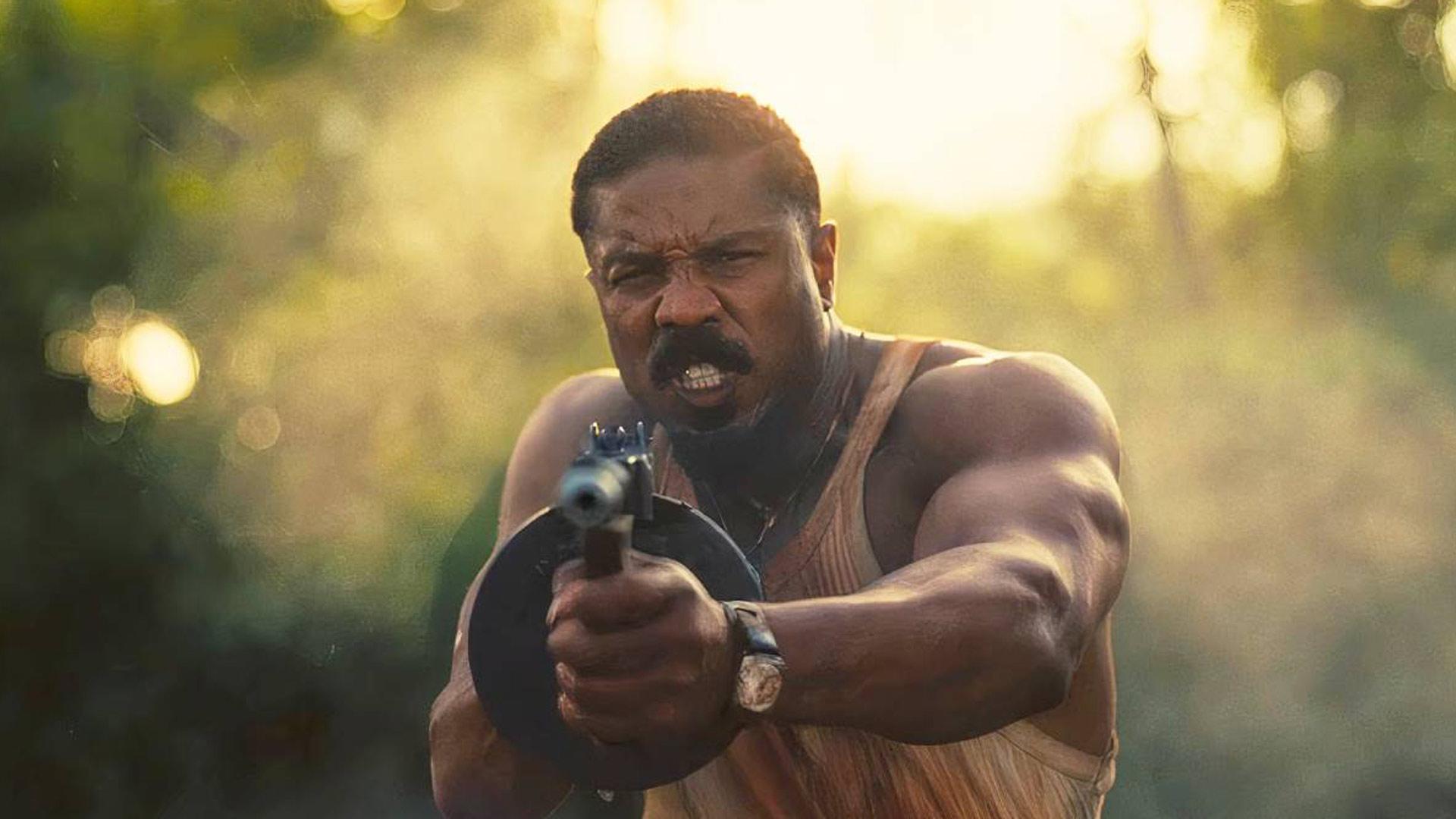 مایکل جردن در حال تیراندازی در فیلم sinners