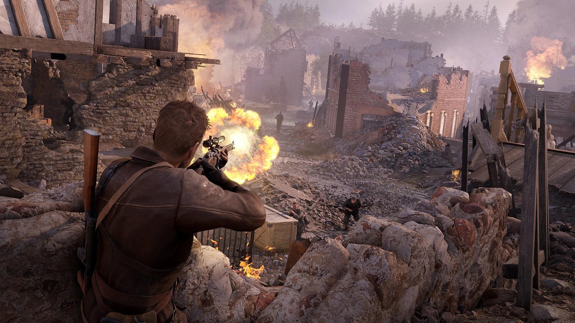 آتش شلیک گلوله در بازی Sniper Elite Resistance