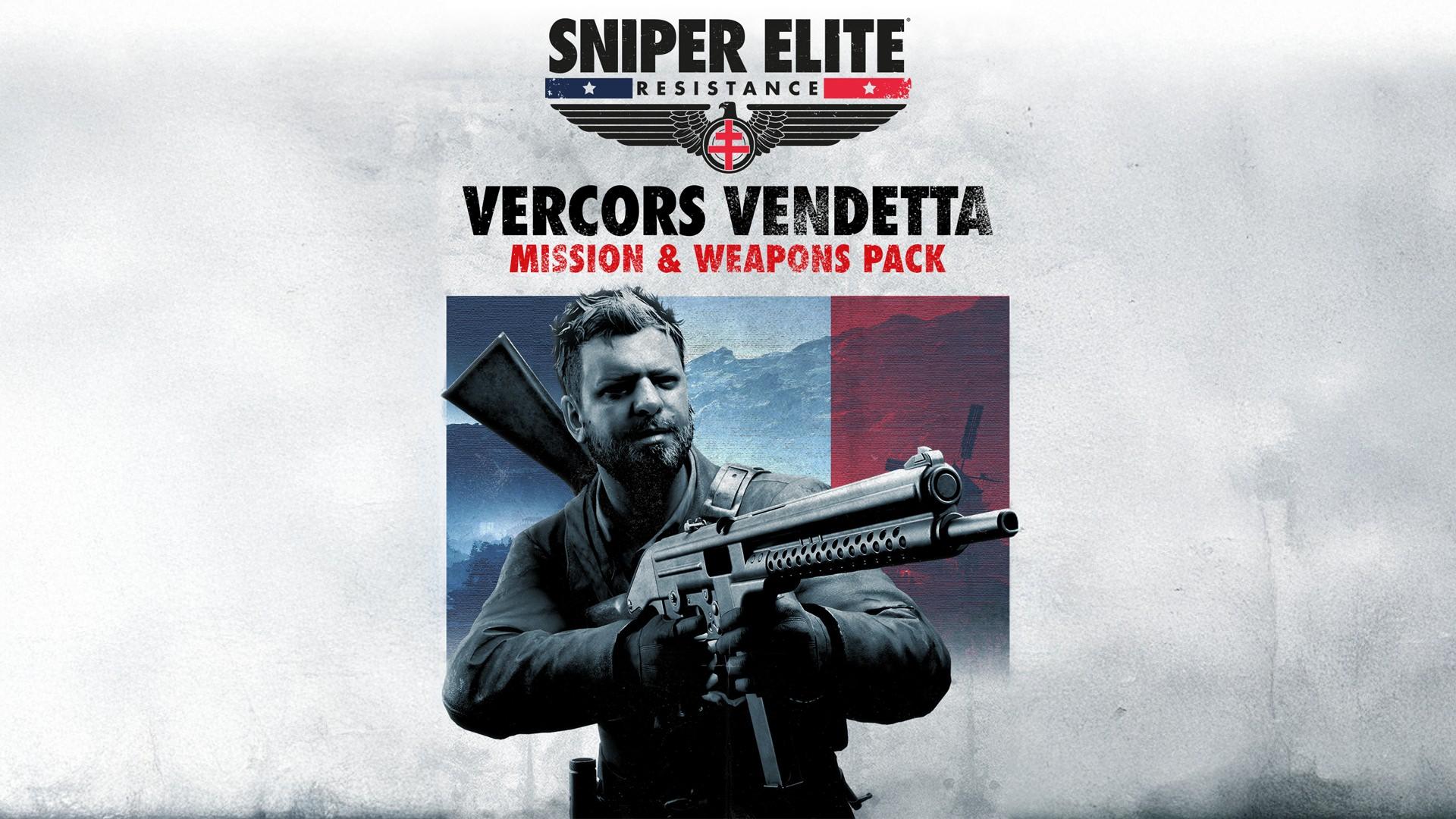 پوستر محتوای الحاقی Vercors Vendetta بازی Sniper Elite: Resistance