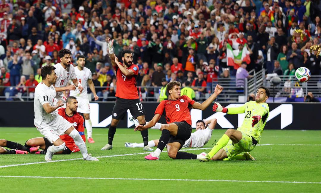 occer Football - FIFA World Cup 2026 - Group G - Egypt v Iran - Seattle Stadium, Seattle, Washington, U.S. - June 26, 2026 Iran's Shoja Khalilzadeh scores a goal past Egypt's Mostafa Shoubir that was later disallowed REUTERS/Matthew Childs