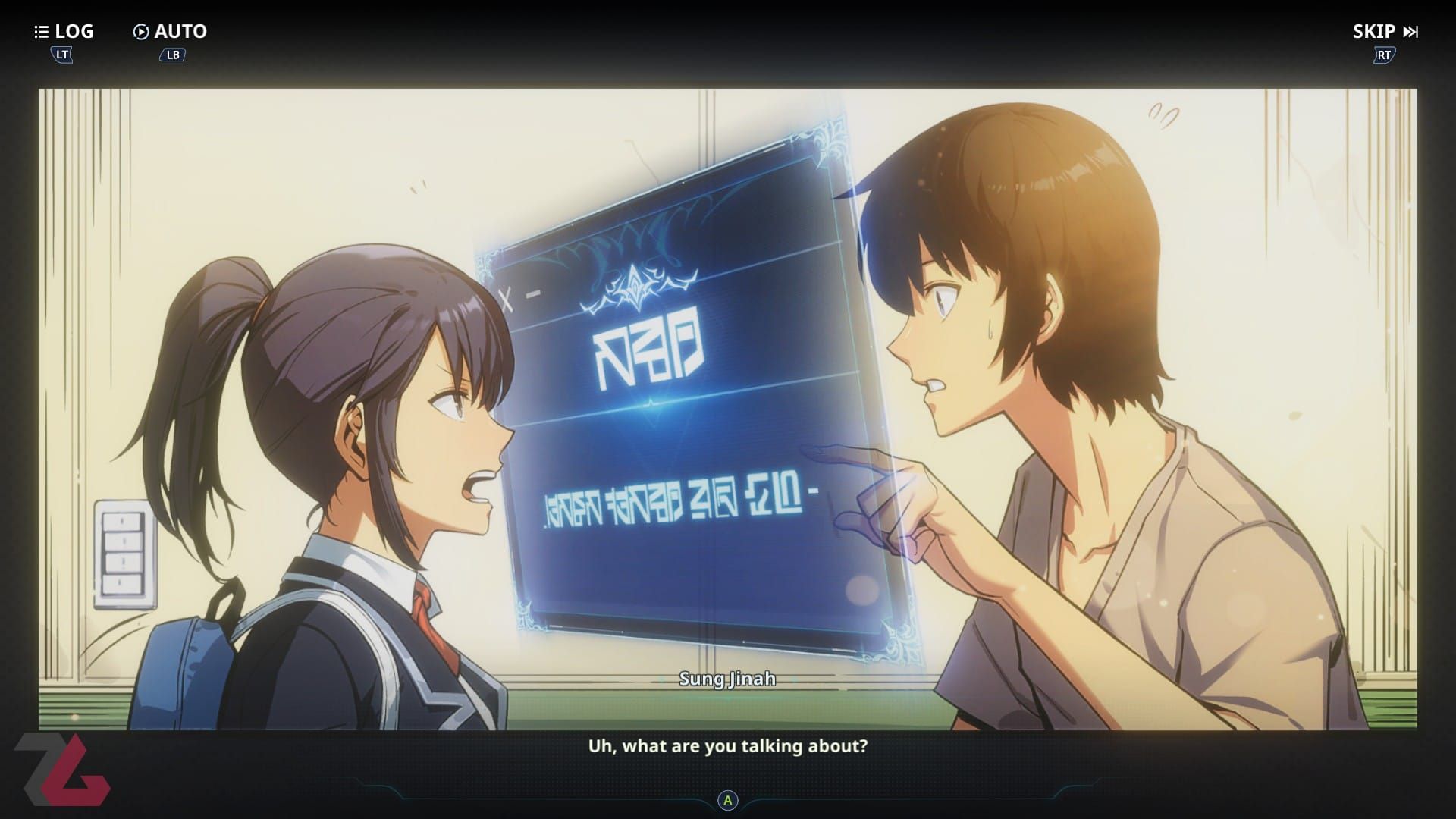 سونگ جین‌وو در حال صحبت با خواهرش در بازی Solo Leveling Arise Overdrive