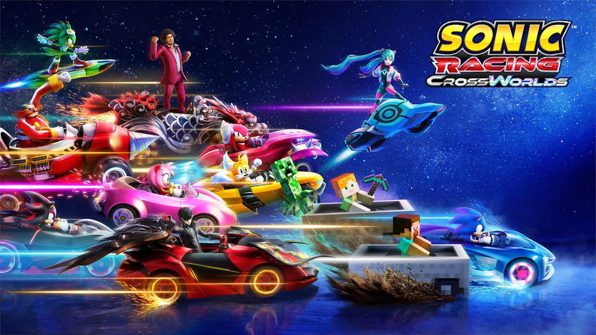 رقابت سونیک و دوستانش در بازی Sonic Racing: CrossWorlds