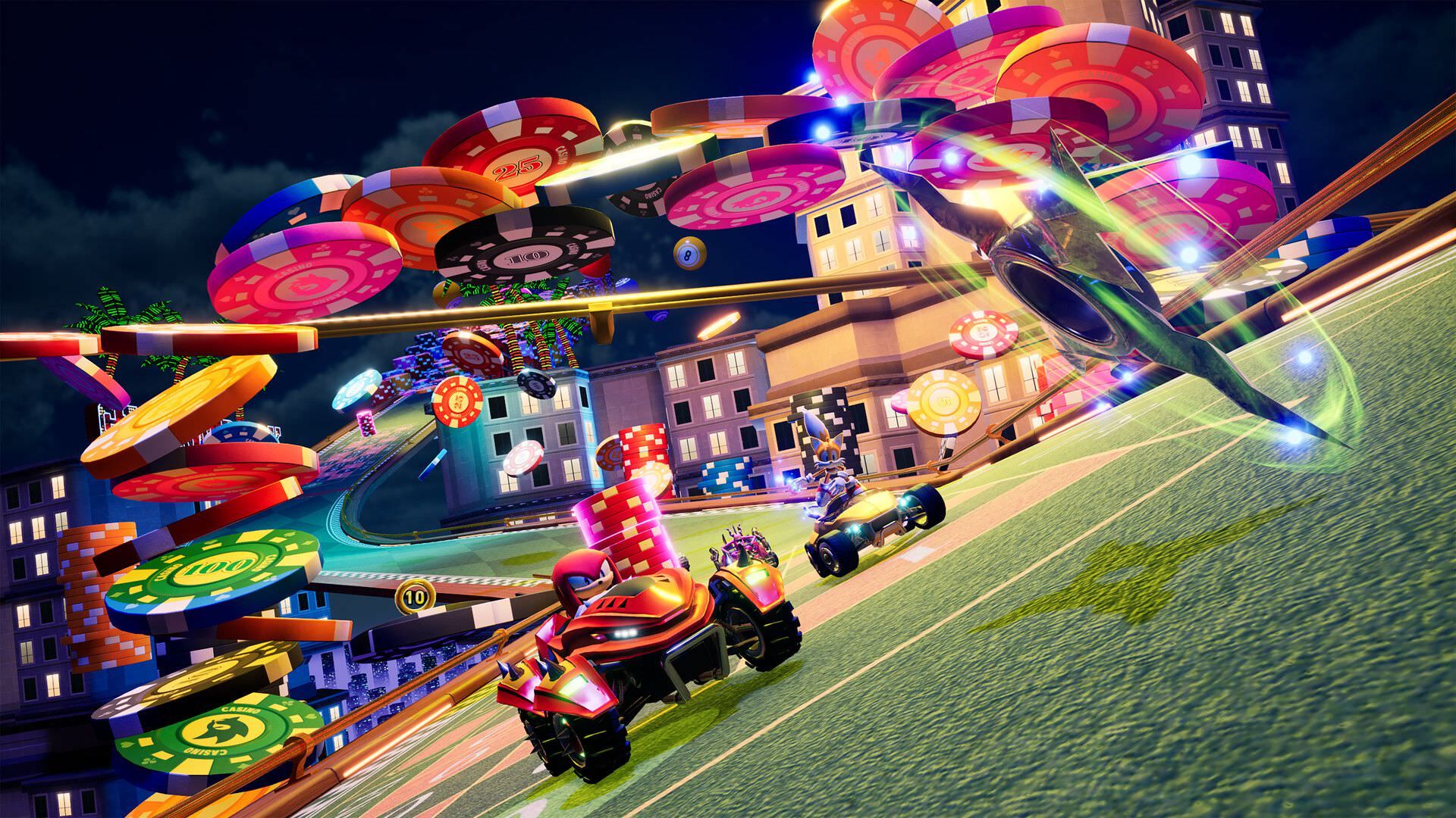 مسابقات شبانه در بازی Sonic Racing: CrossWorlds